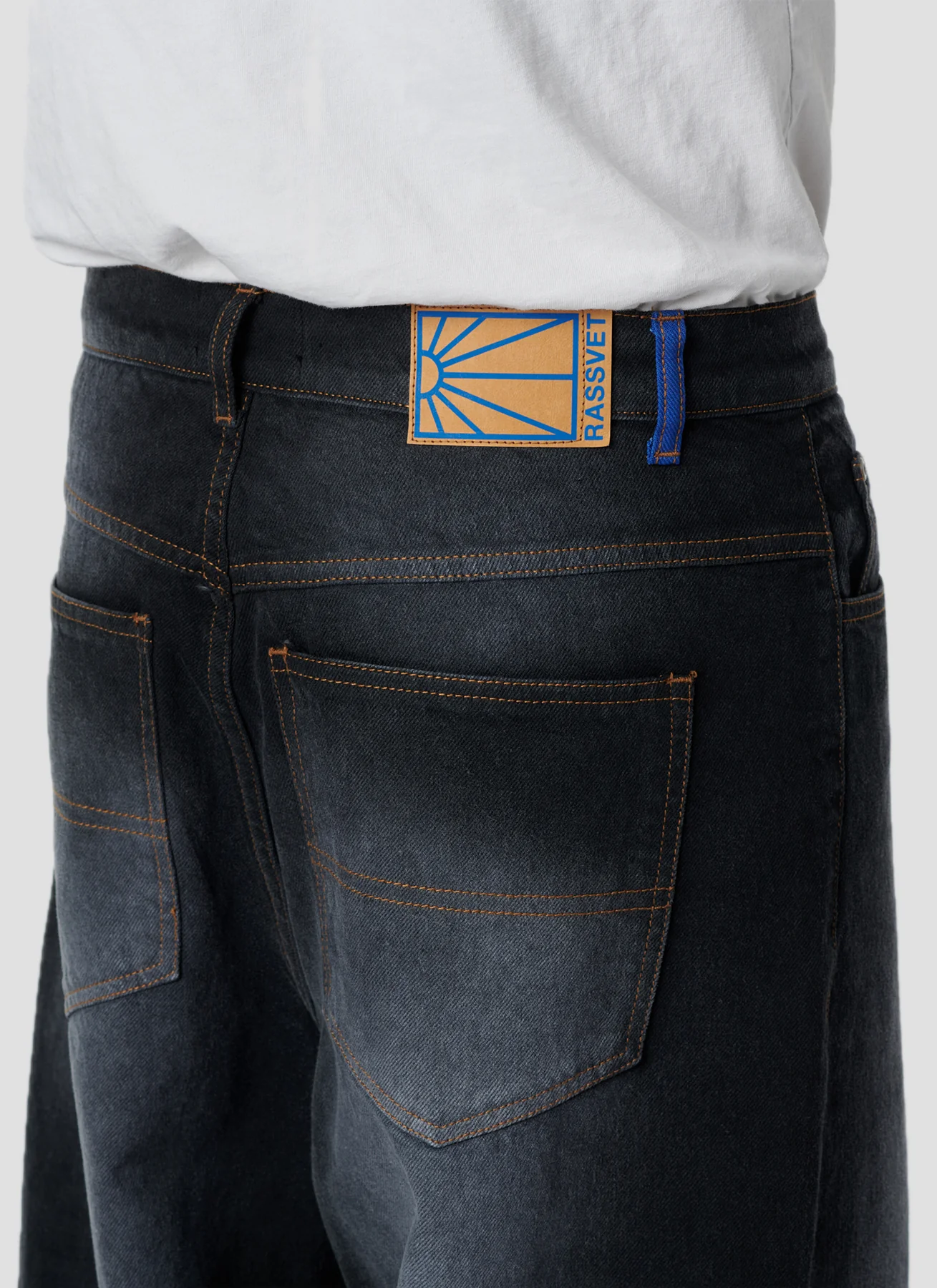 RASSVET SUN DYED EXTRA BAGGY DENIM PANT