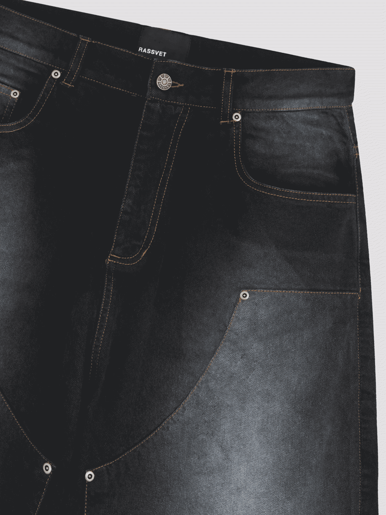 RASSVET SUN DYED EXTRA BAGGY DENIM PANT