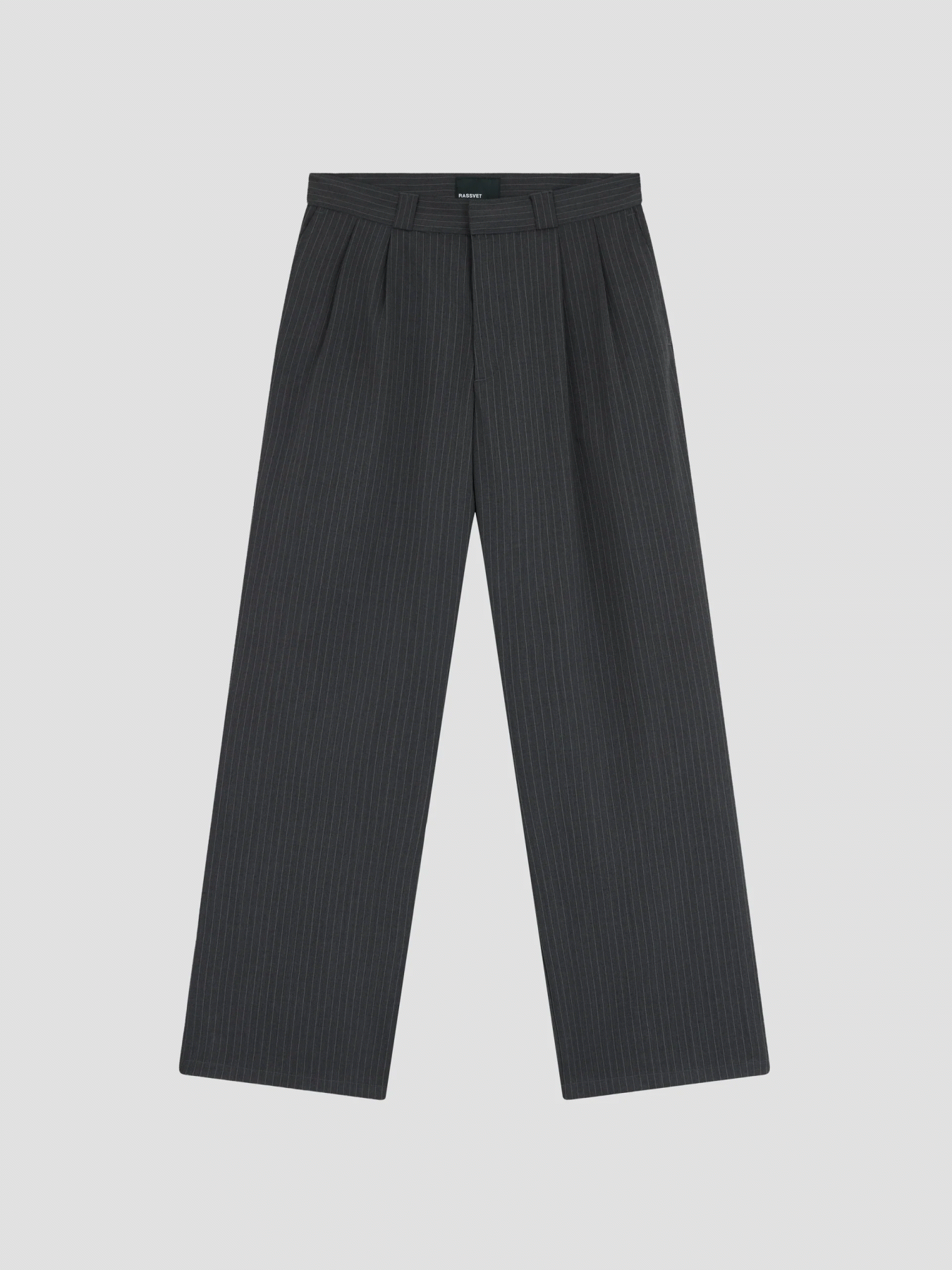RASSVET  PIN STRIPE SLACKER CHINO PANTS