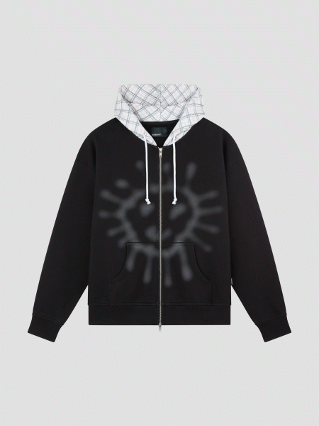 RASSVET SUN FADED ZIP HOODIE