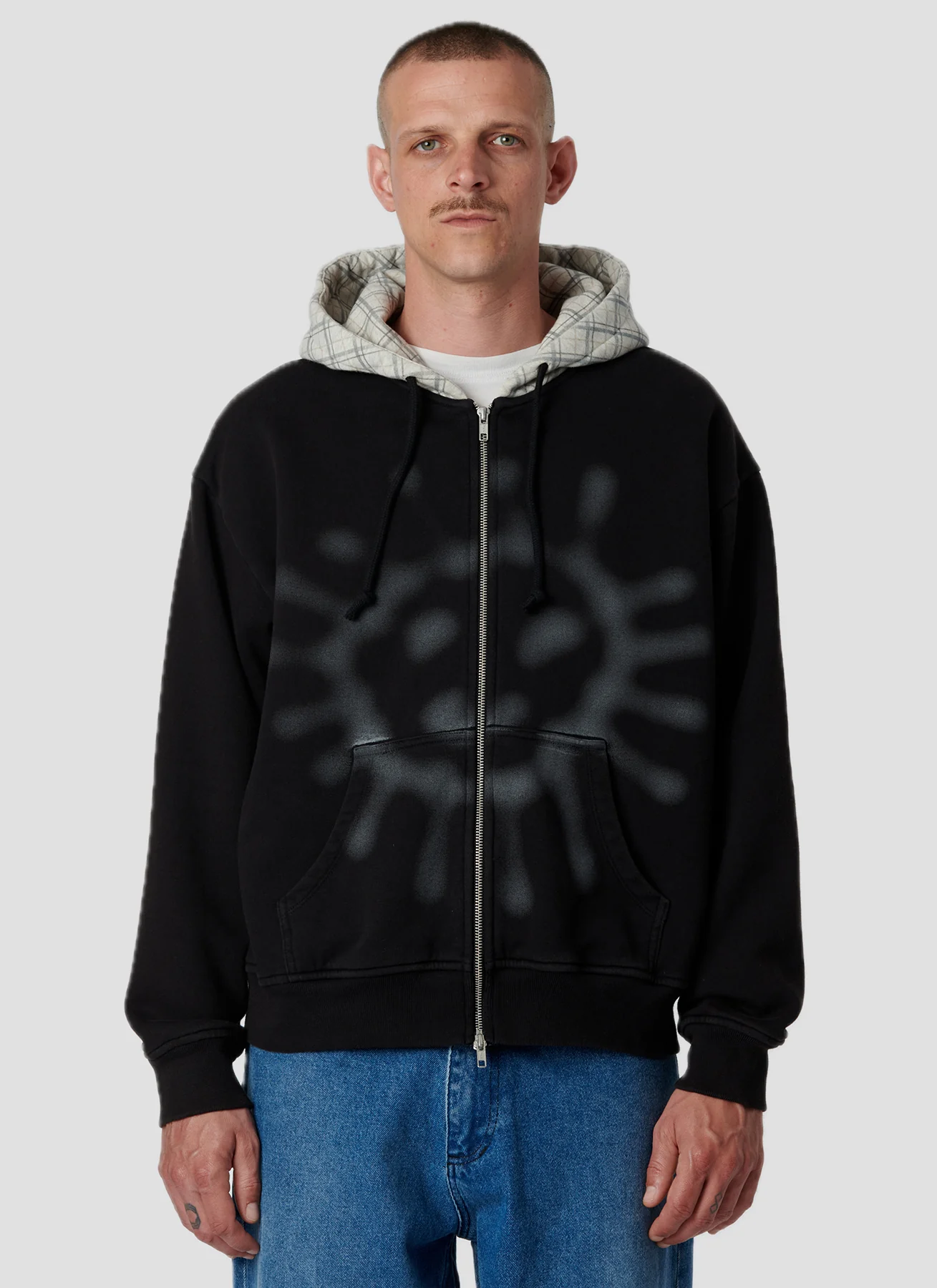 RASSVET SUN FADED ZIP HOODIE