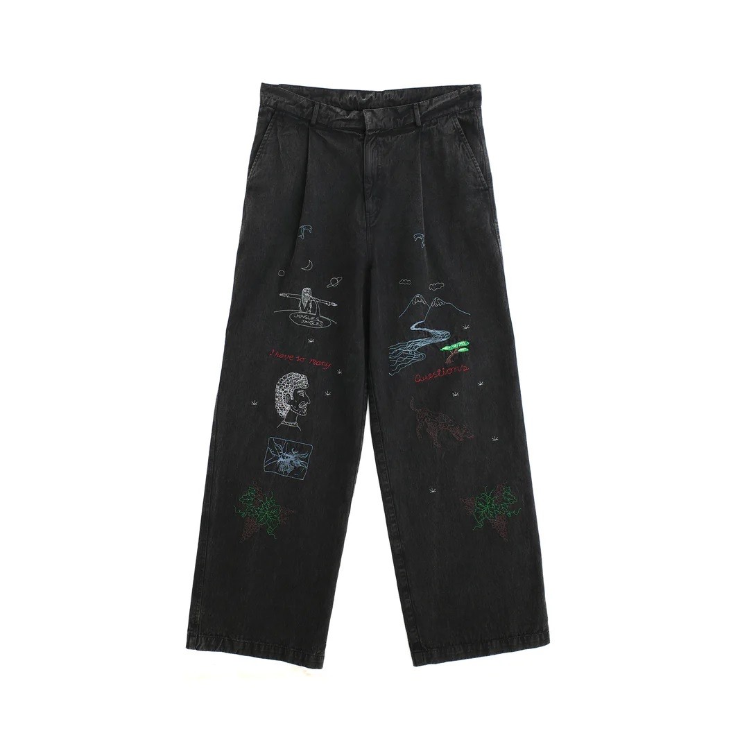 JUNGLES QUESTIONS PLEATED PANT