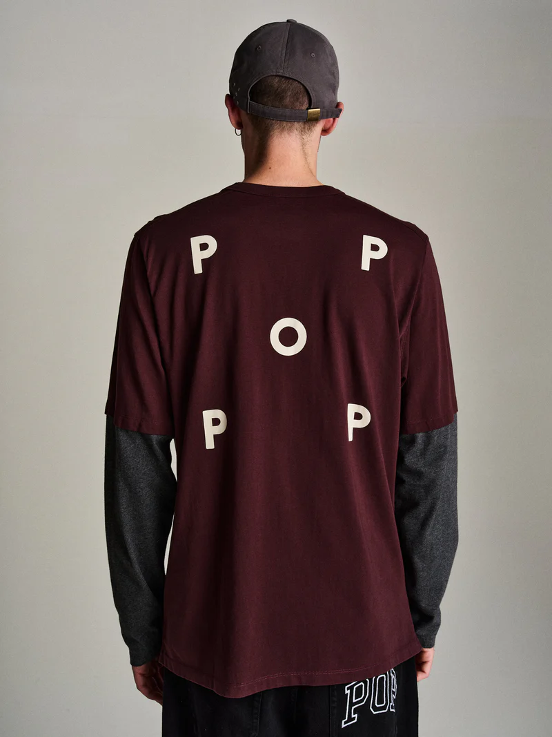 POPTRADING COMPANY LOGO SLEEVE T-SHIRT
