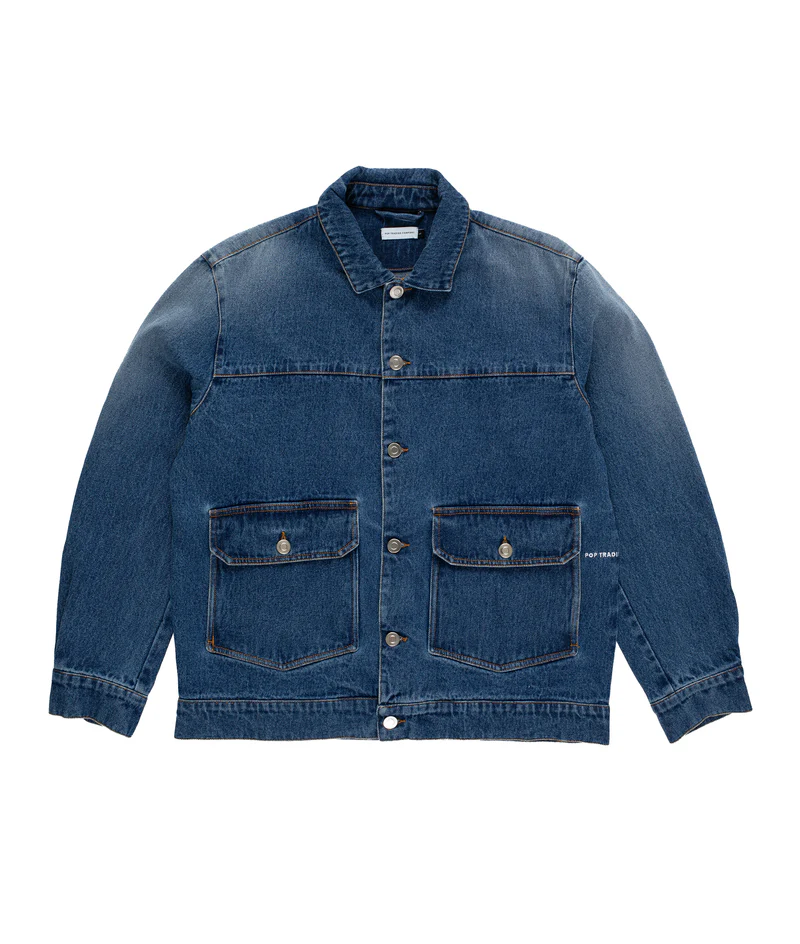 POPTRADING COMPANY FULL BUTTON DENIM JACKET