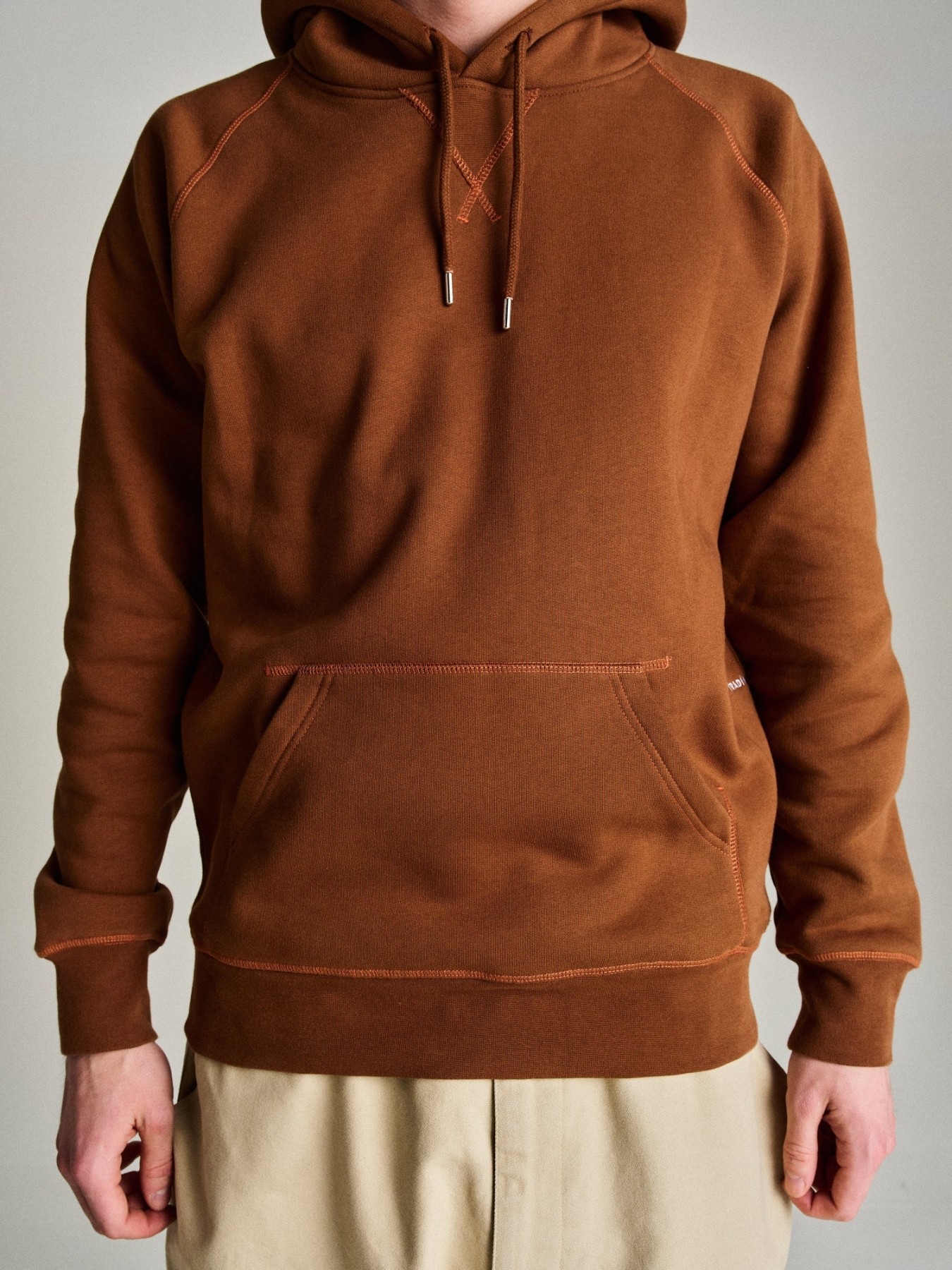 POP TRADING COMPANY LOGO HOODED SWEAT