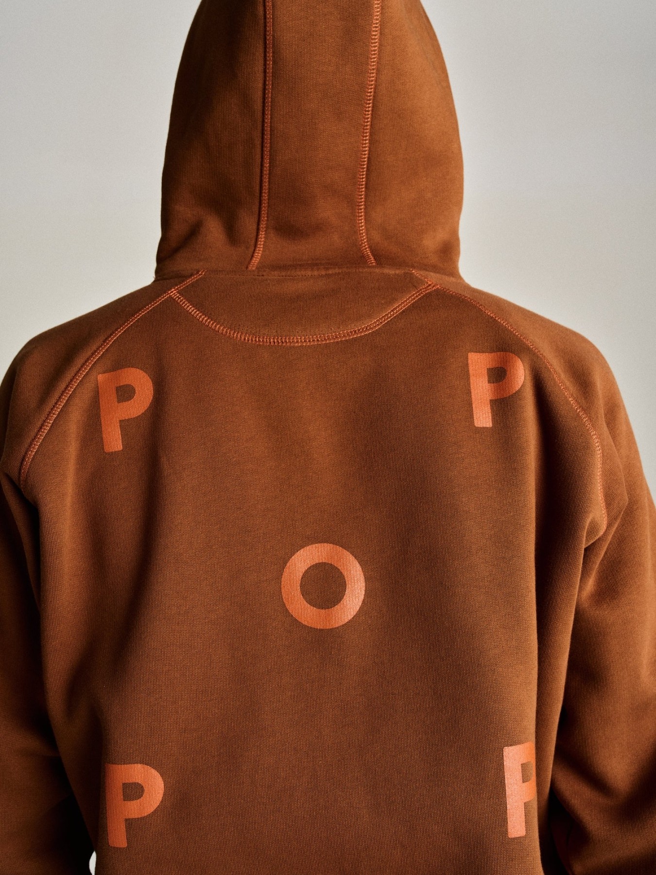 POP TRADING COMPANY LOGO HOODED SWEAT