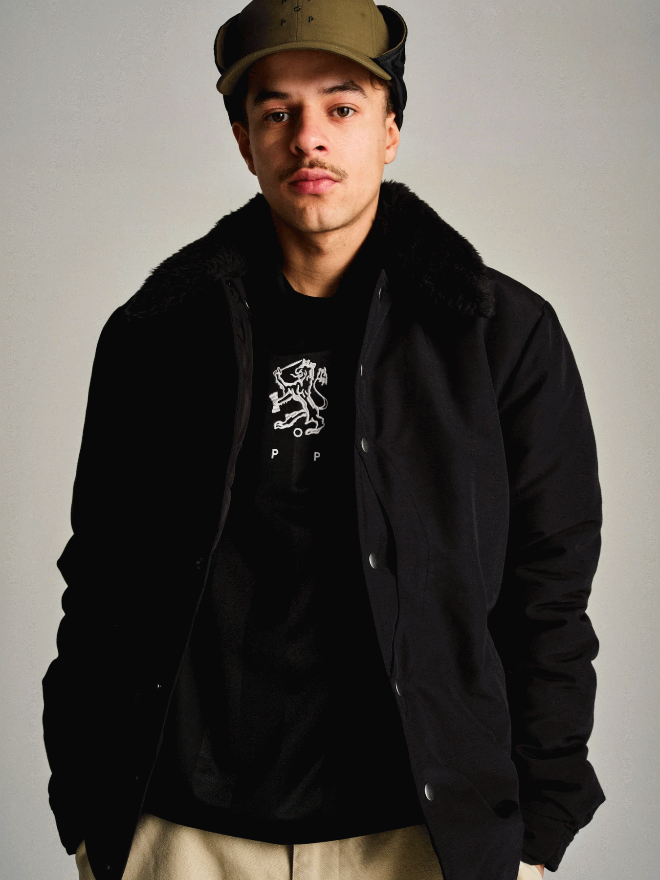 POP TRADING COMPANY PADDED JACKET