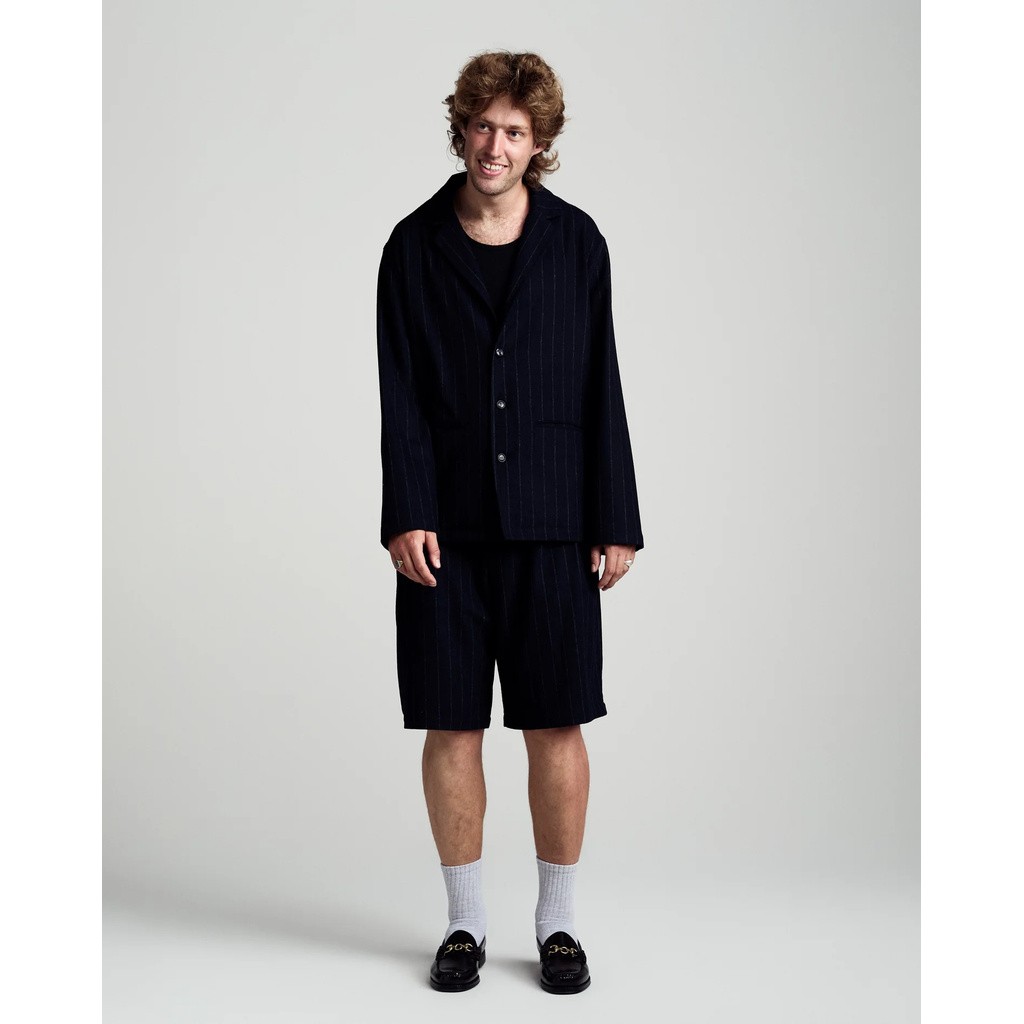 POP TRADINGCOMPANY PINSTRIPE SUIT SHORT