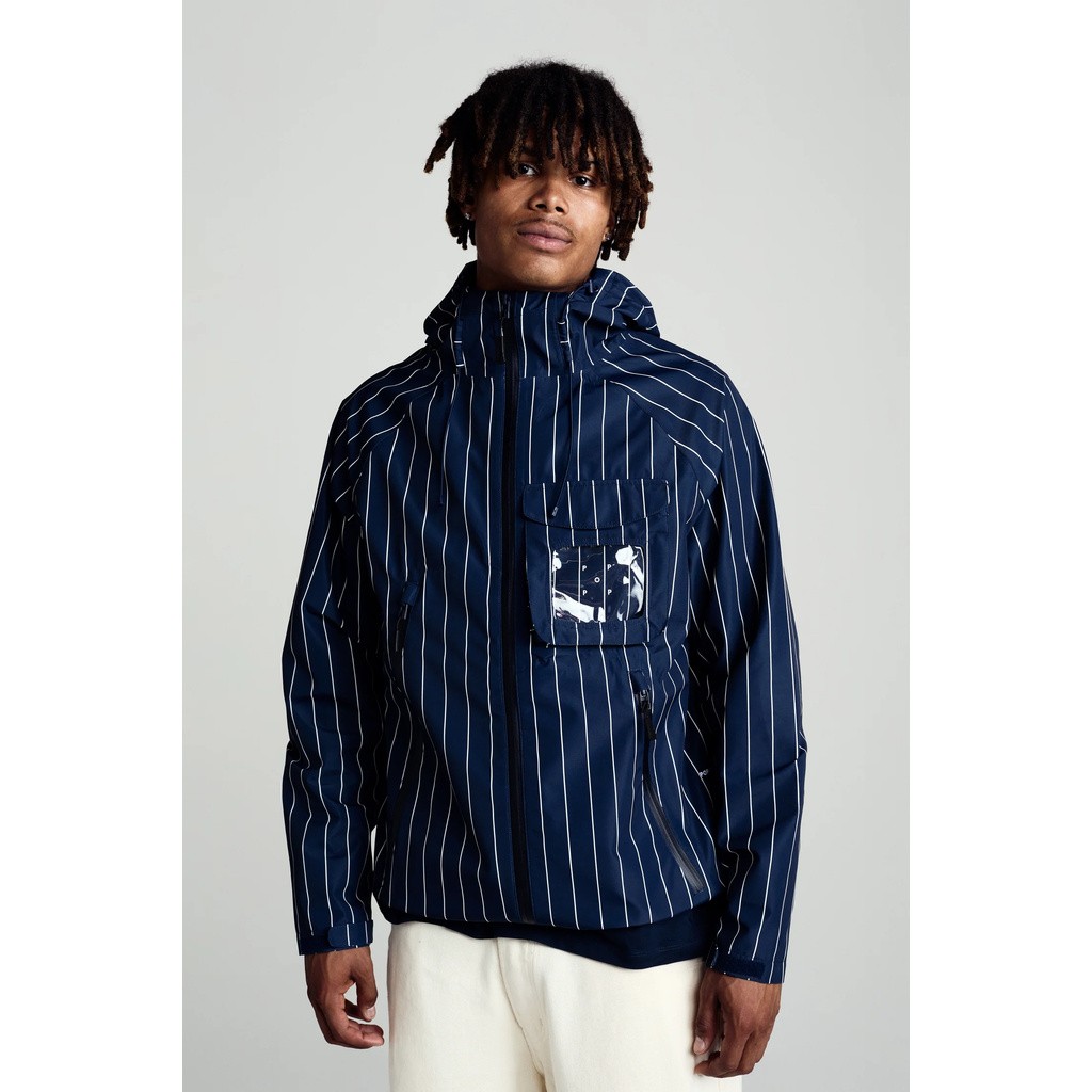 POP TRADINGCOMPANY PINSTRIPE ORACLE JACKET