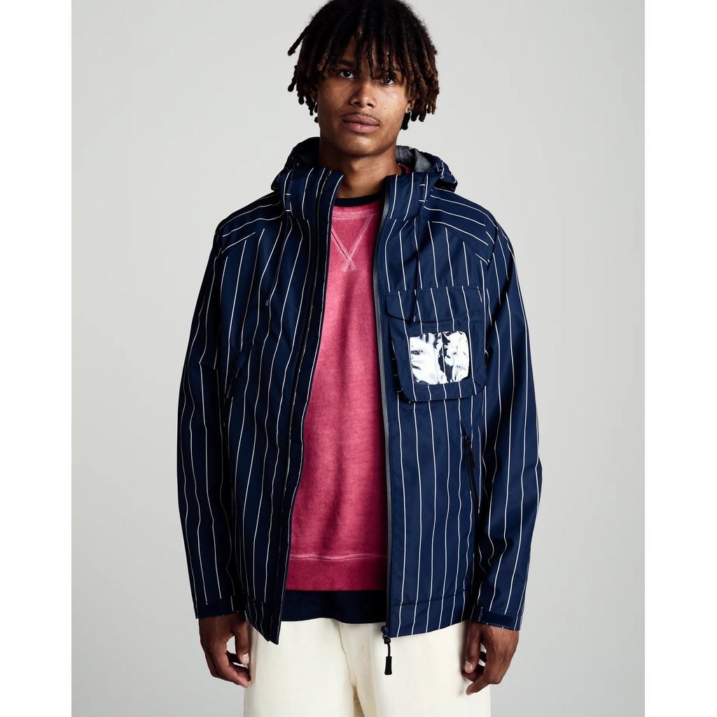 POP TRADINGCOMPANY PINSTRIPE ORACLE JACKET