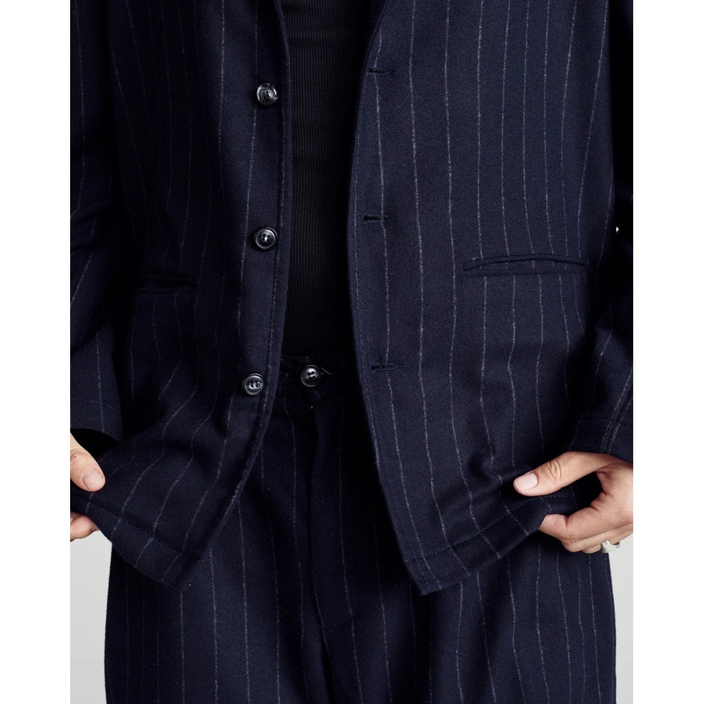 POP TRADINGCOMPANY PINSTRIPE HEWITT SUIT JACKET