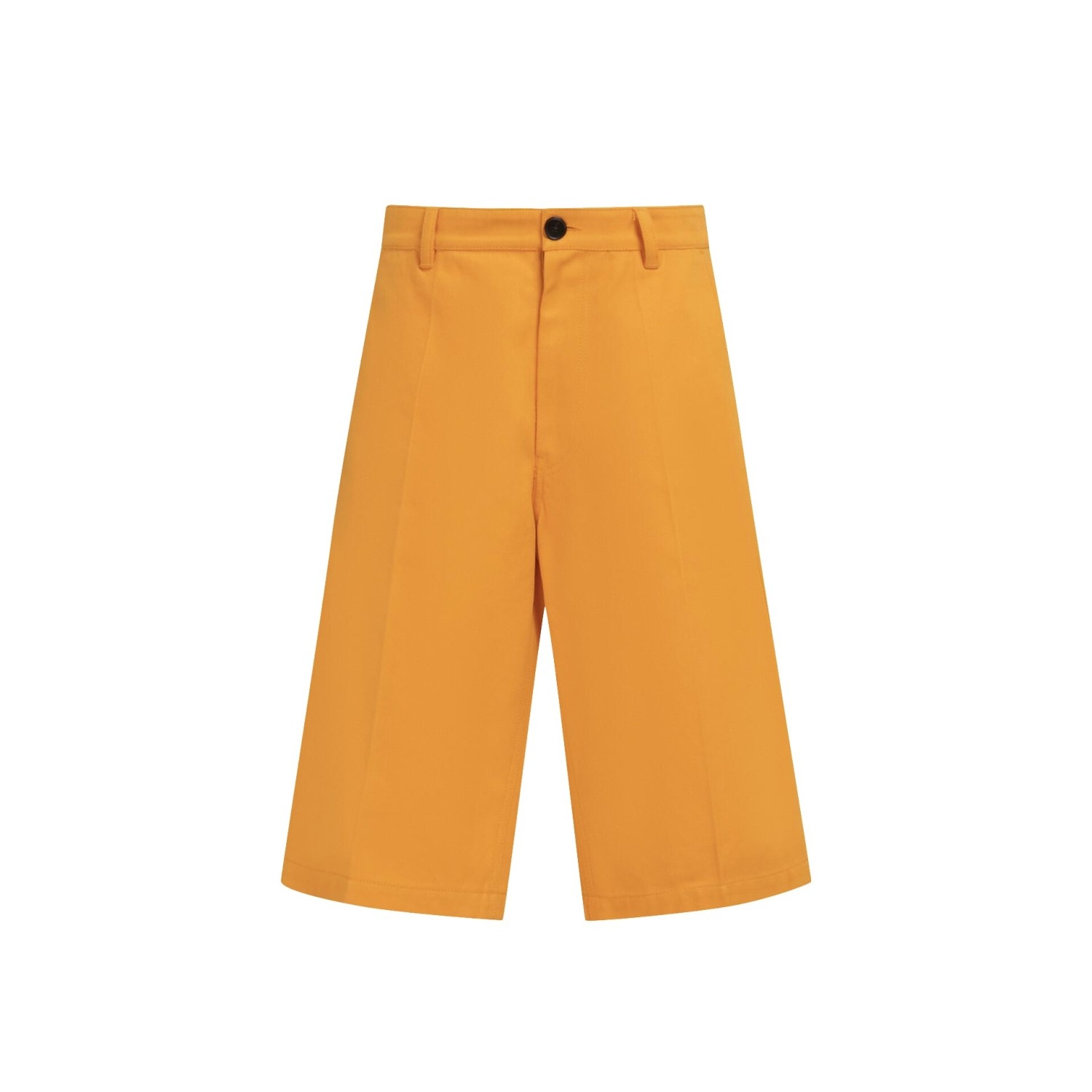 MARNI ORANGE GABARDINE BERMUDA SHORTS