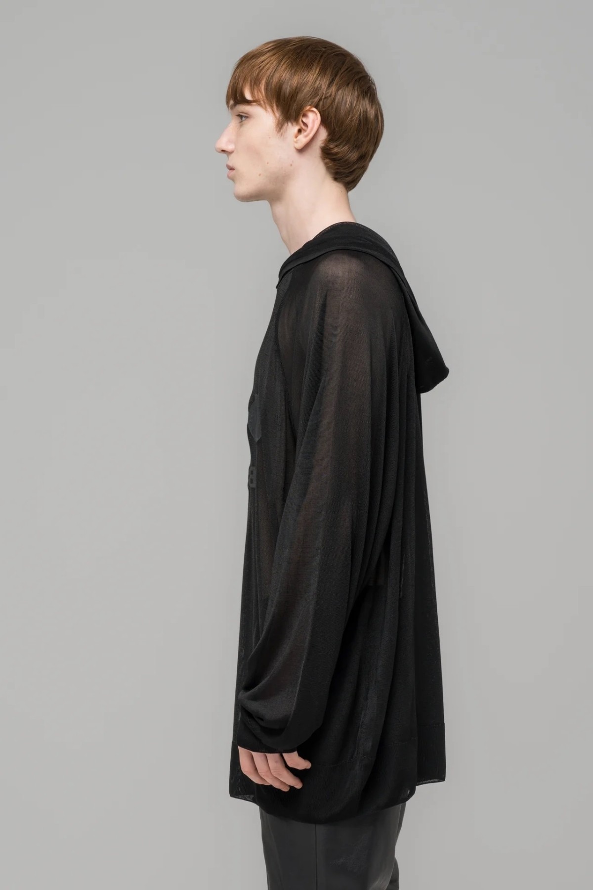 032C SELFIE TRANSLUCENT HOODED KNIT