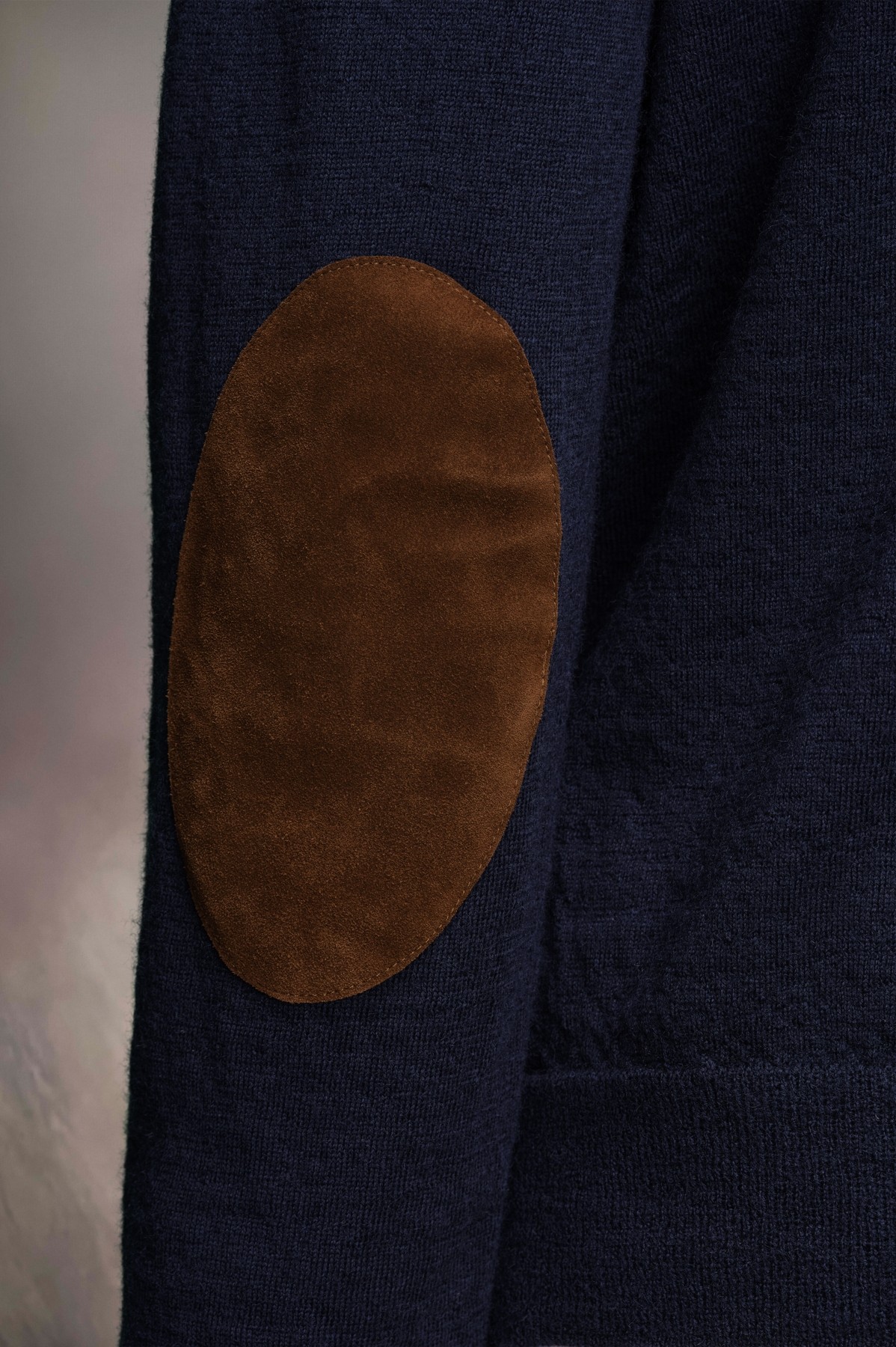 Maison Margiela ELBOW PATCH WOOL CARDIGAN