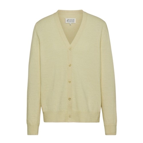 アウターその他 SOMEWHERE BUTTER. Ruffle Ribbon Cashmere Cardigan Ivory S4FC MORTAR TOKYO ONLINE（モータルトーキョー） / Cardigan