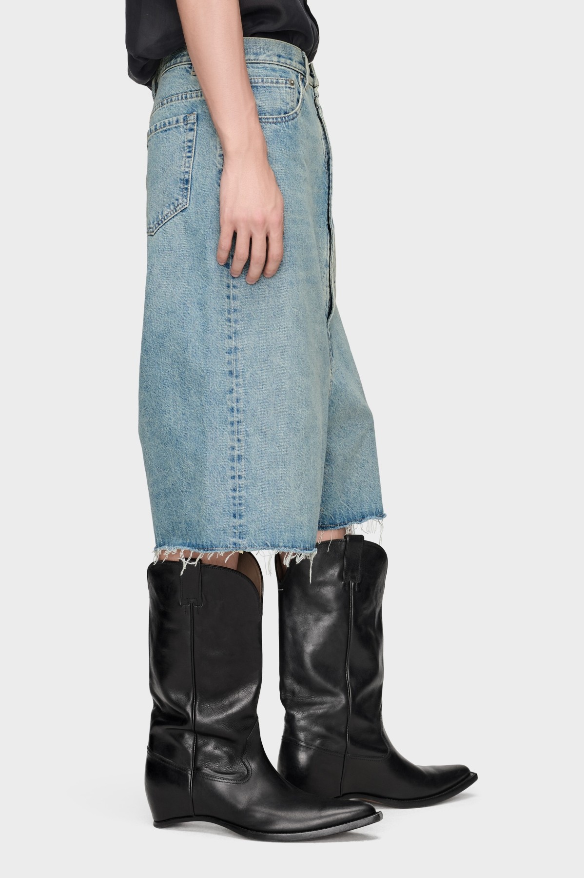 Maison Margiela DROPPED-RISE DENIM SHORT