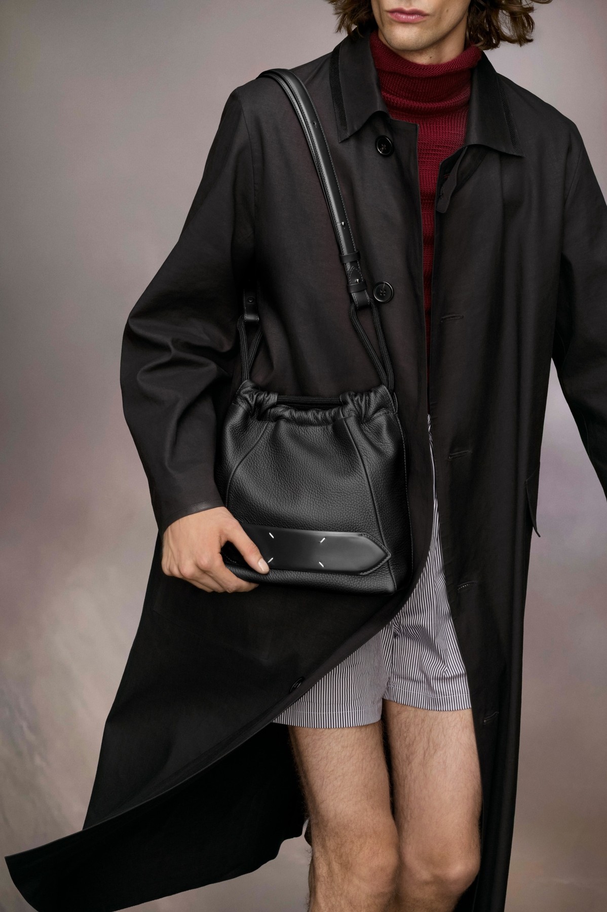 Maison Margiela SOFT 5AC DRAWSTRING SMALL BAG