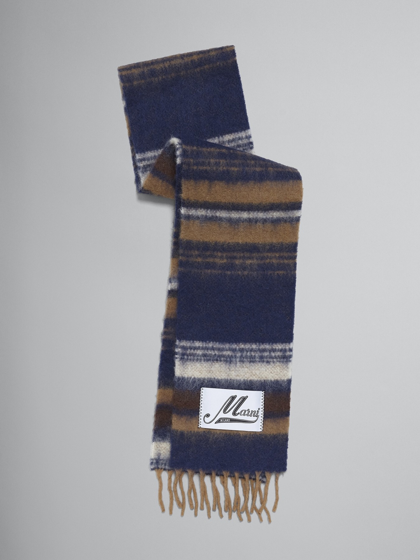MARNI CHECK WOOL SCARF