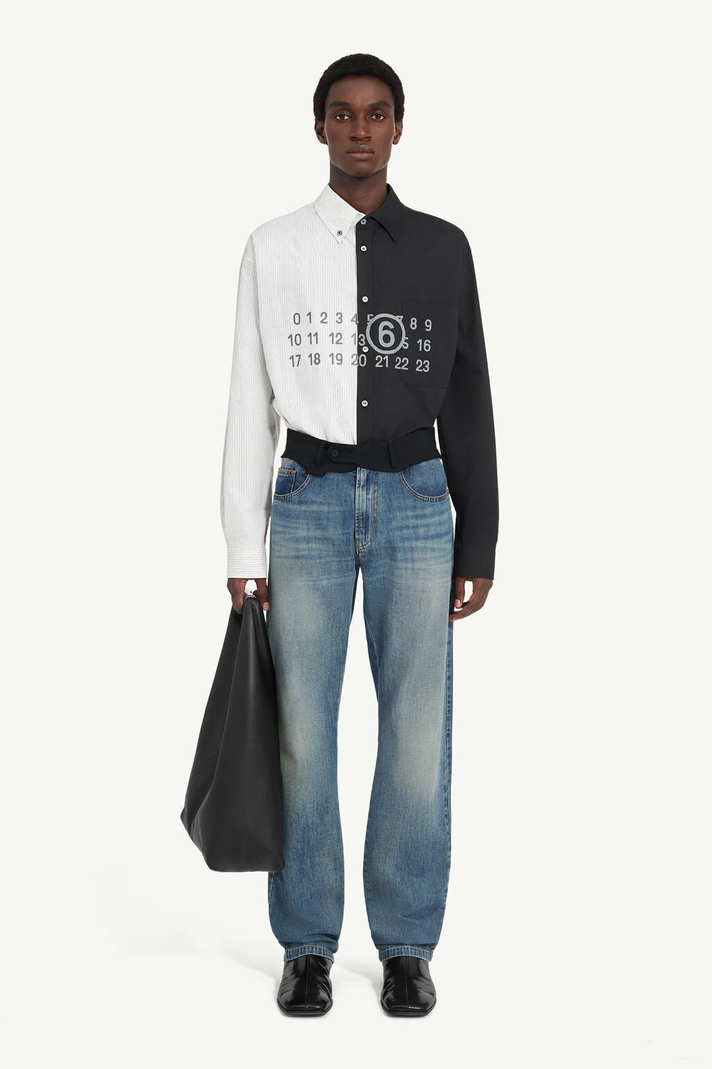 MM6 REPLACED WAIST JEANS