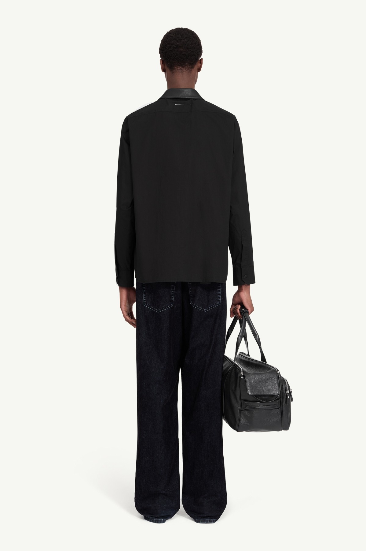 MM6 COTTON POPLIN HYBRID SHIRT JACKET