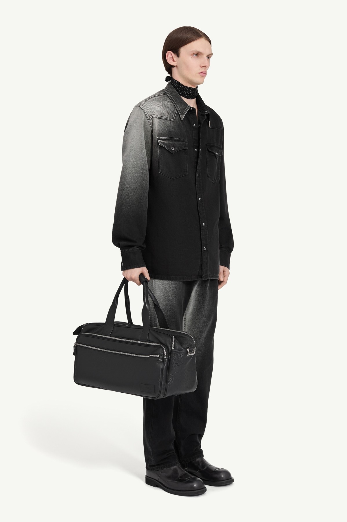 MM6 BLACK DENIM SHIRT