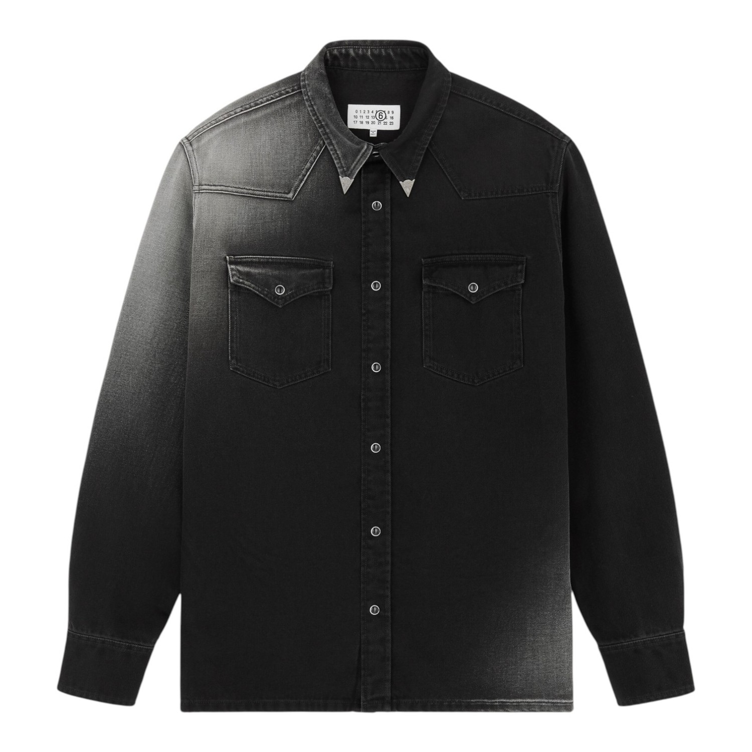 MM6 BLACK DENIM SHIRT