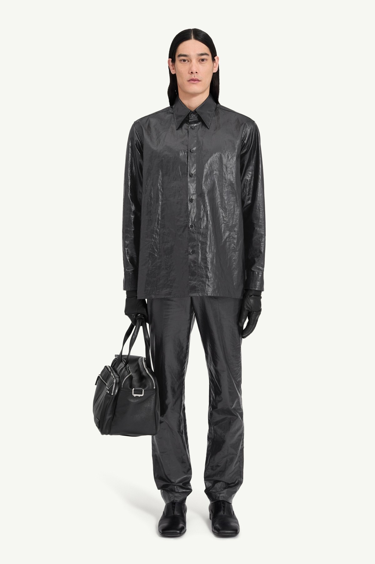 MM6 SHINY COATED SHIRT