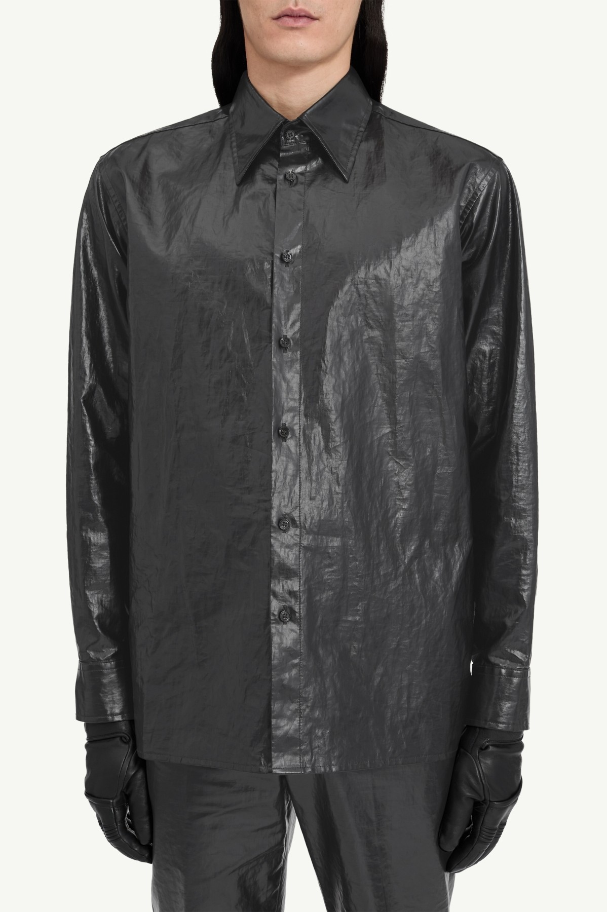 MM6 SHINY COATED SHIRT