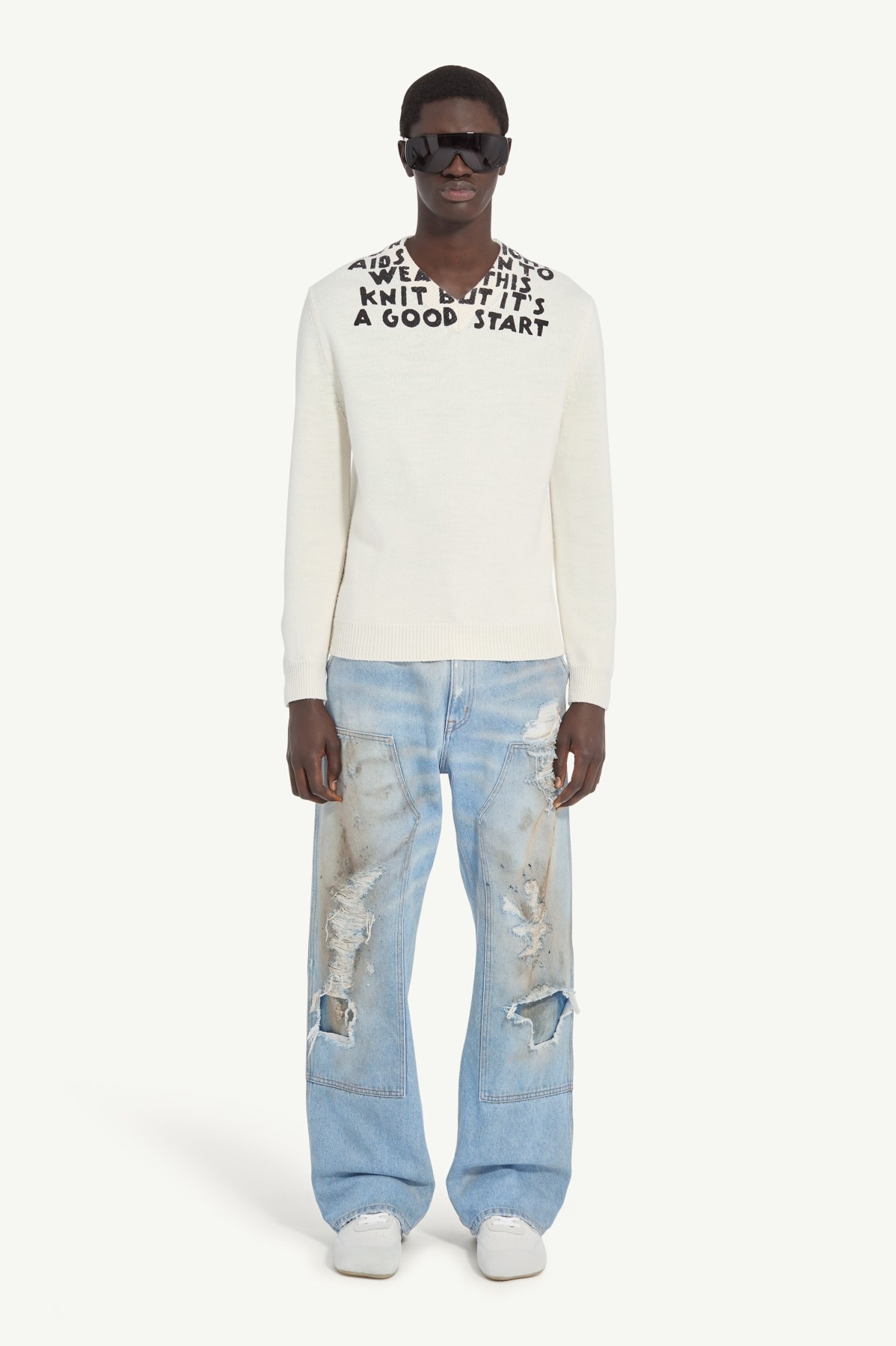 MM6 V-NECK SIDA SWEATER