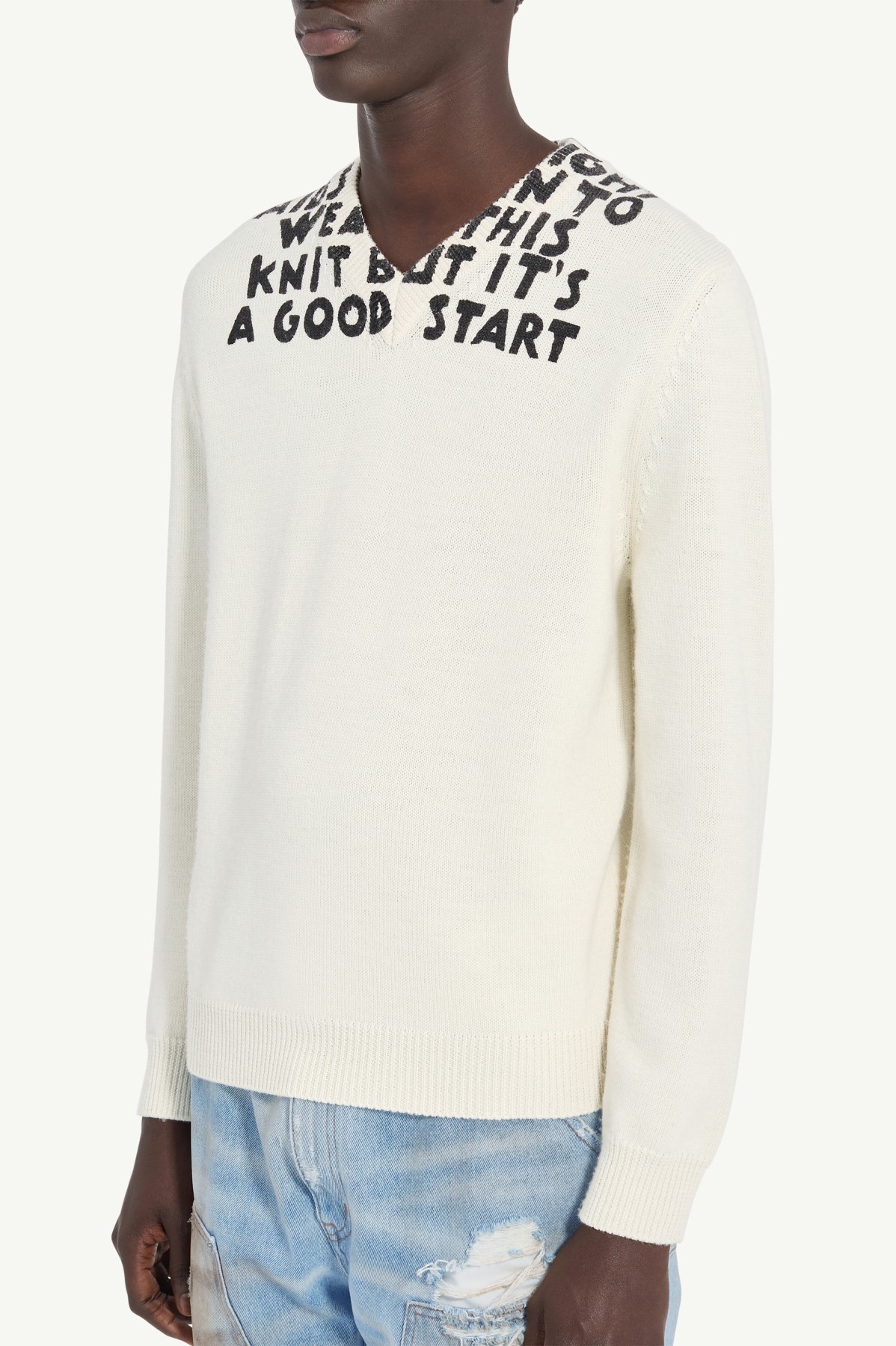 MM6 V-NECK SIDA SWEATER