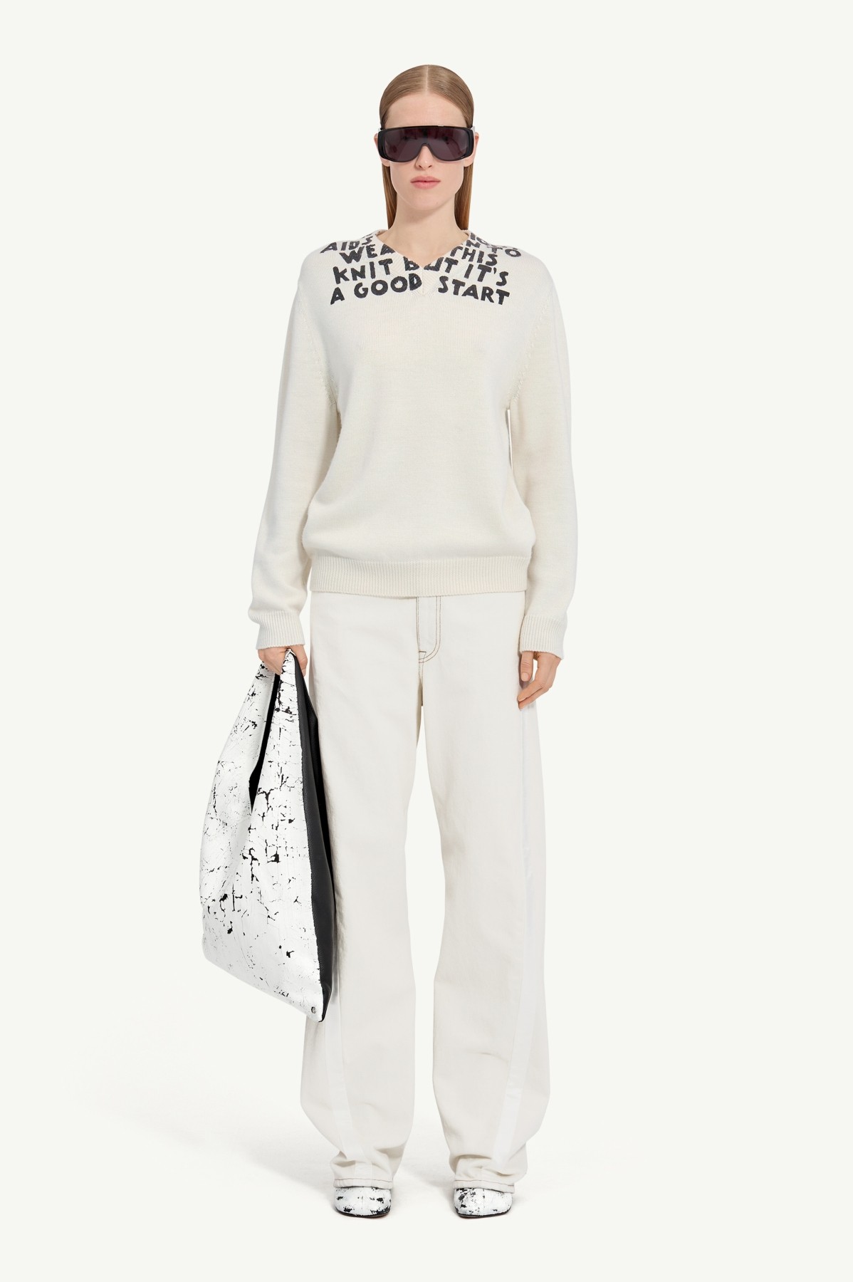 MM6 V-NECK SIDA SWEATER