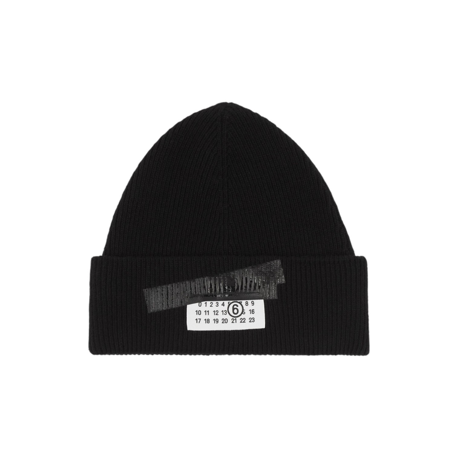 MM6 TAPED LABEL WOOL BEANIE