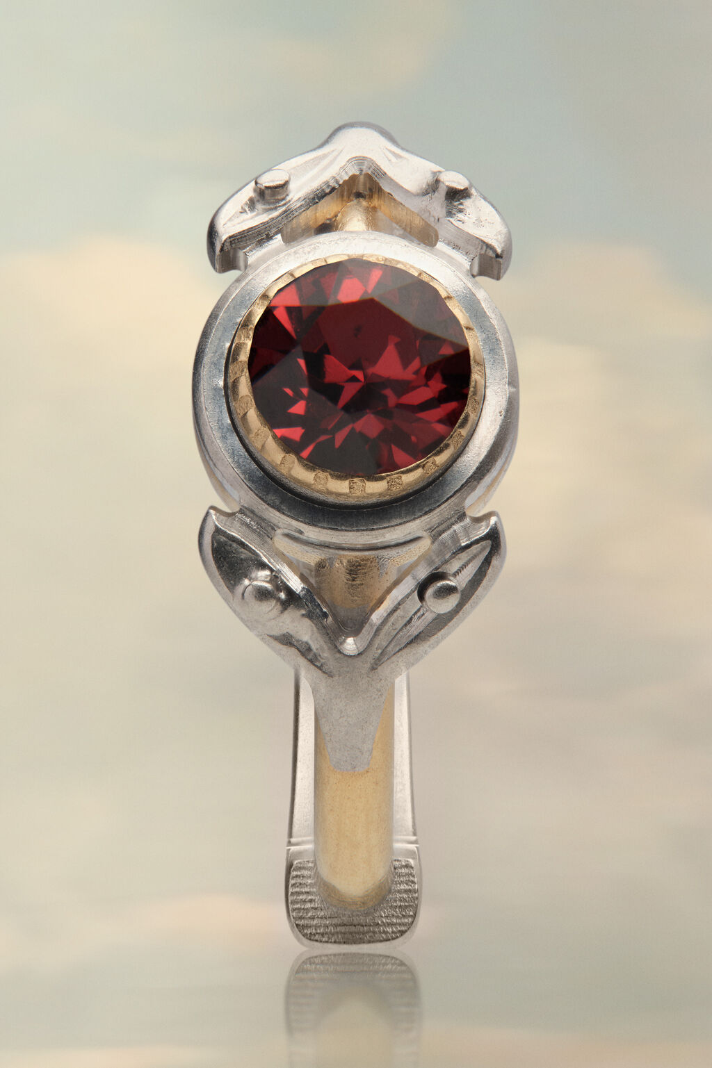 Maison Margiela RED GARNET RING