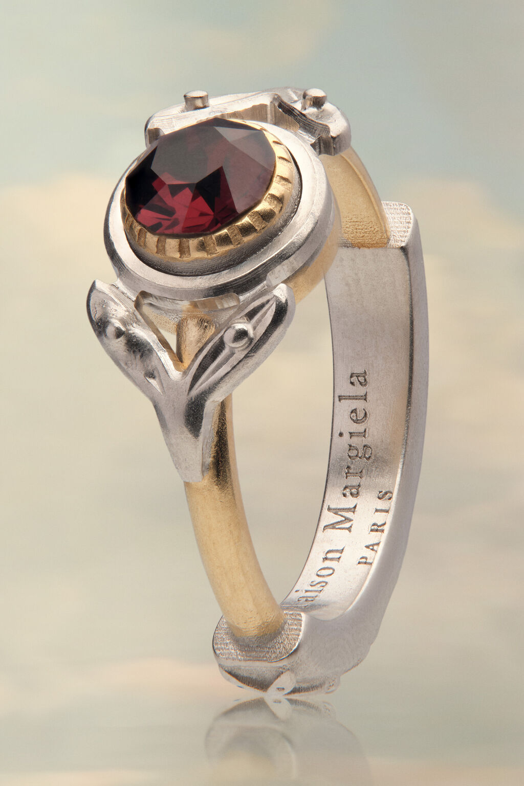 Maison Margiela RED GARNET RING