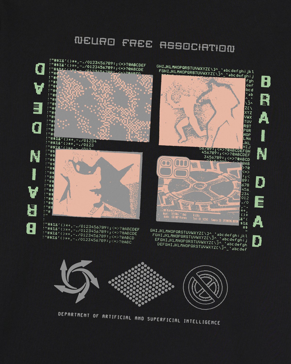 BRAIN BEAD NEURO FREE ASSOCIATION T-SHIRT