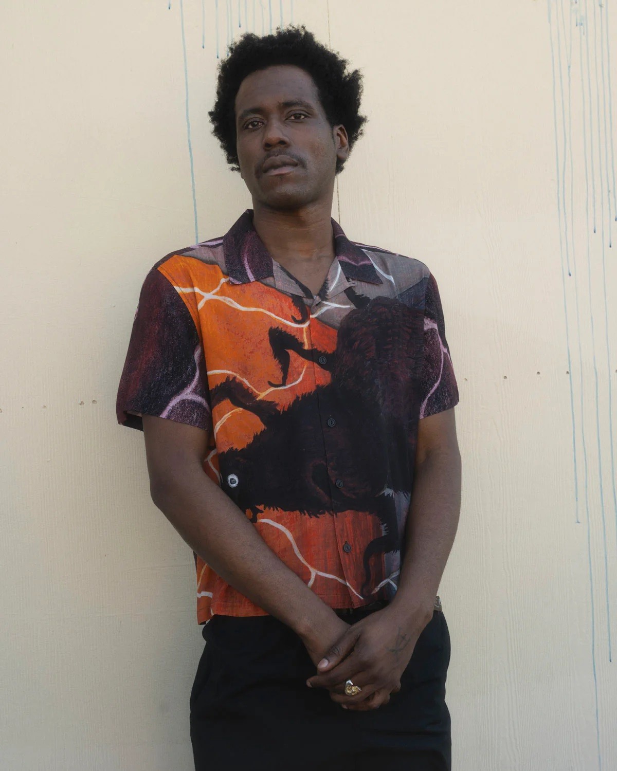 BRAIN DEAD S/S BUTTON UP SHIRT