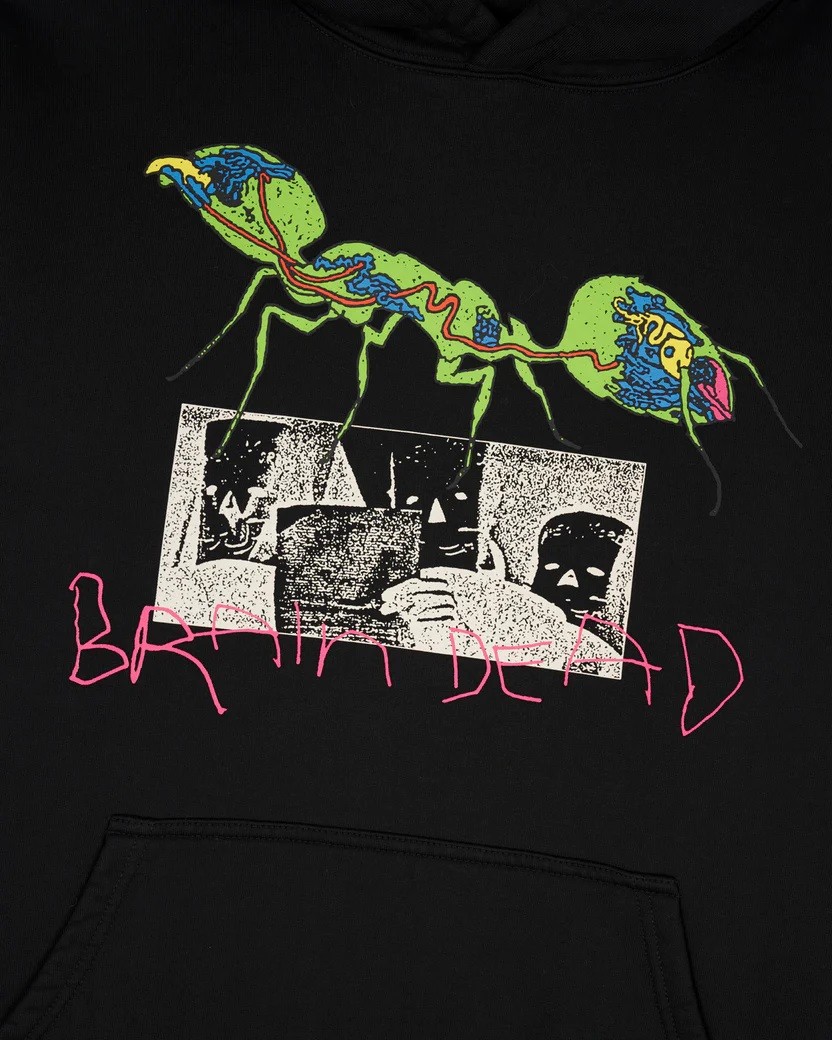 BRAIN DEAD ANT WAR HOODED SWEAT