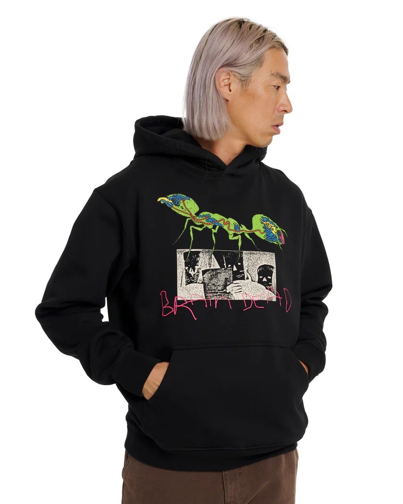 BRAIN DEAD ANT WAR HOODED SWEAT