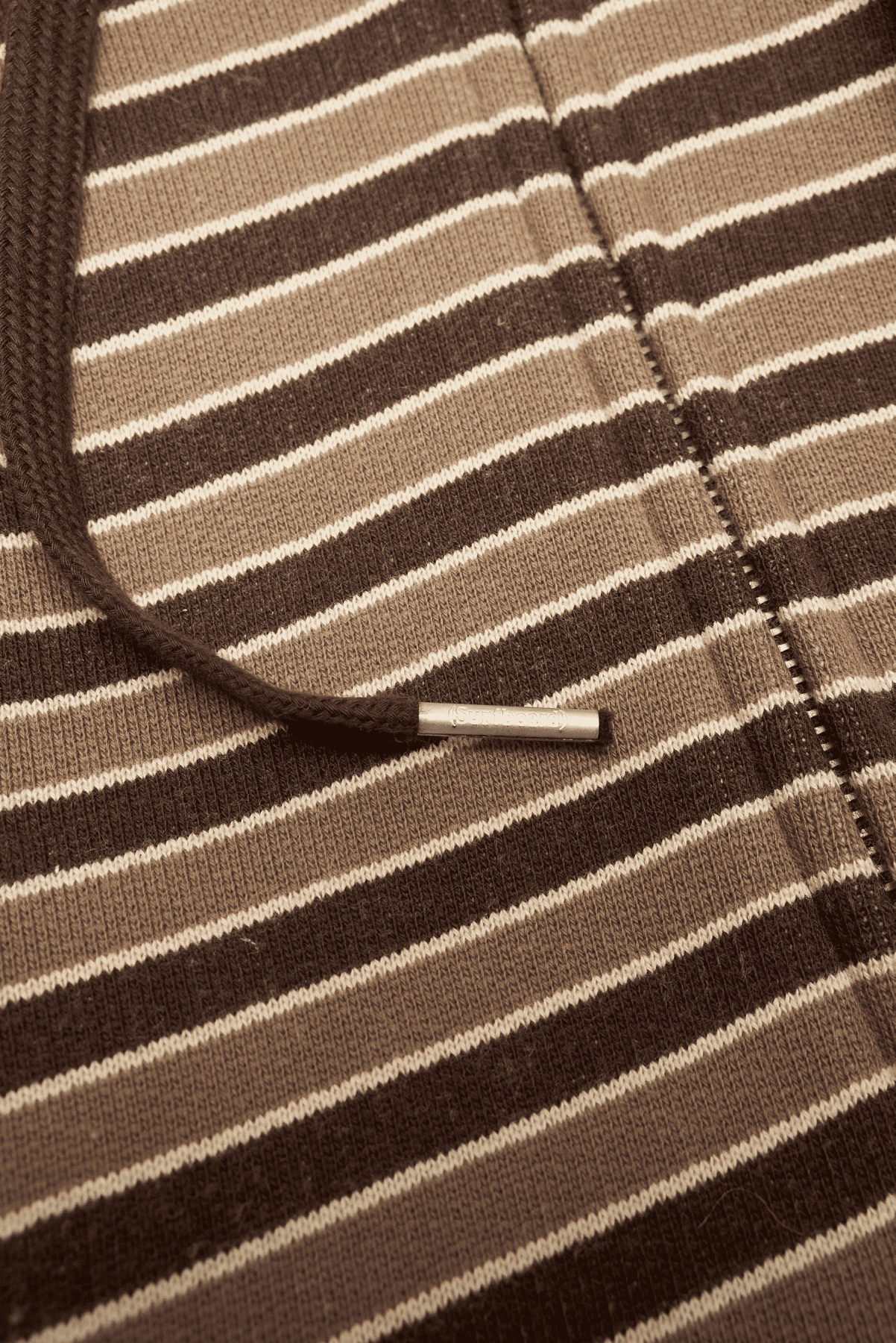 STOCKHOLM SURFBORD CLUB STRIPED ZIP HOODIE