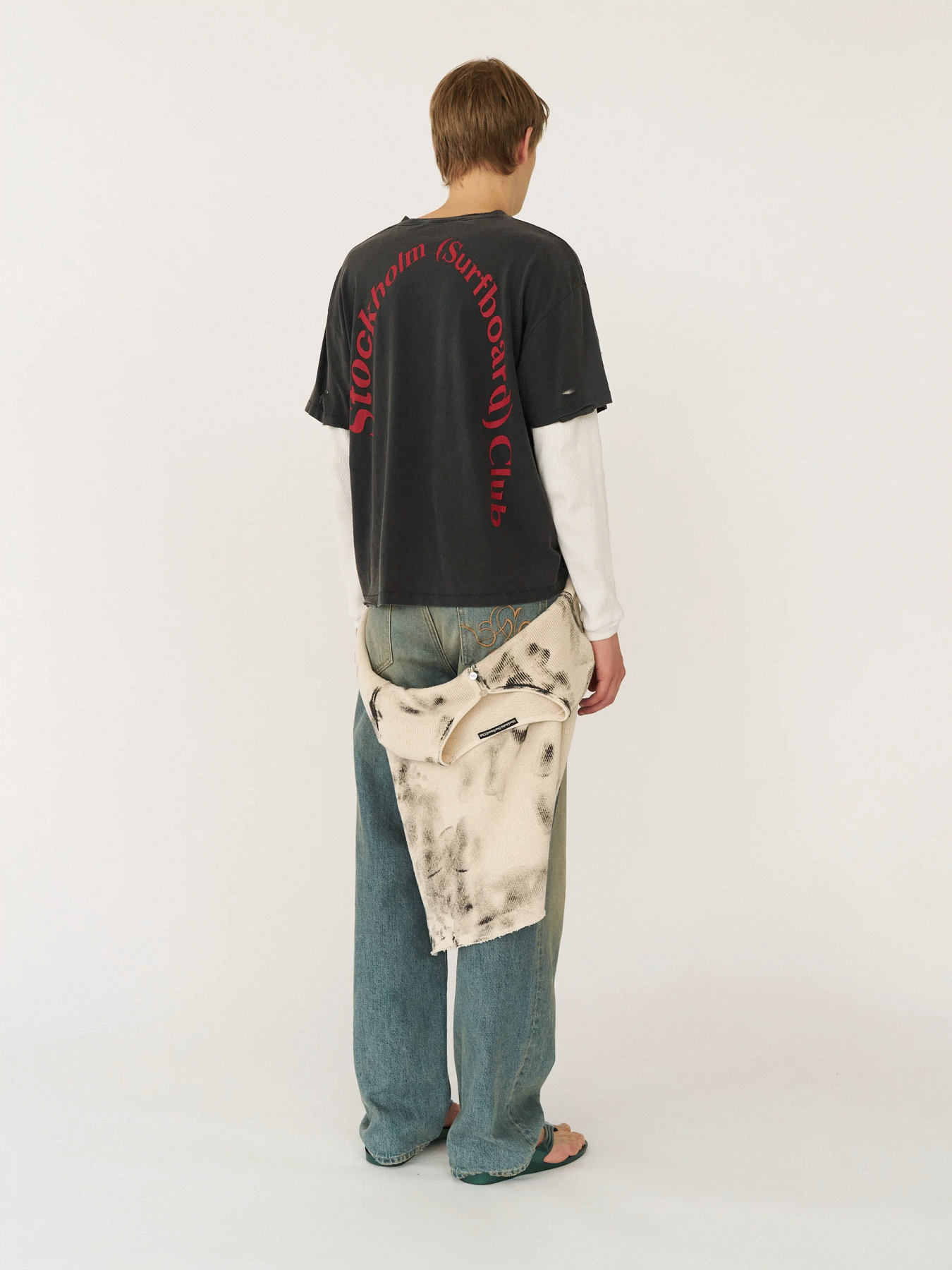 STOCKHOLM SURFBORD CLUB BACK LOGO LAYERED TEE