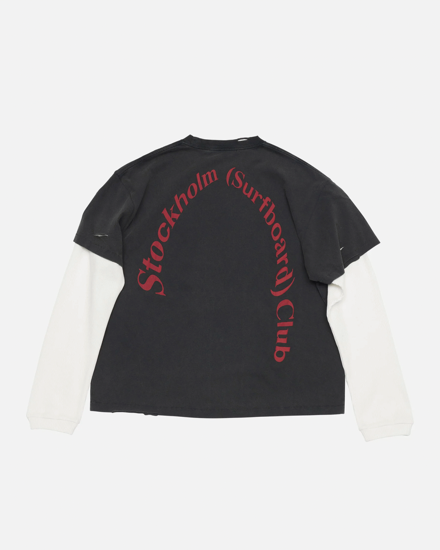 STOCKHOLM SURFBORD CLUB BACK LOGO LAYERED TEE
