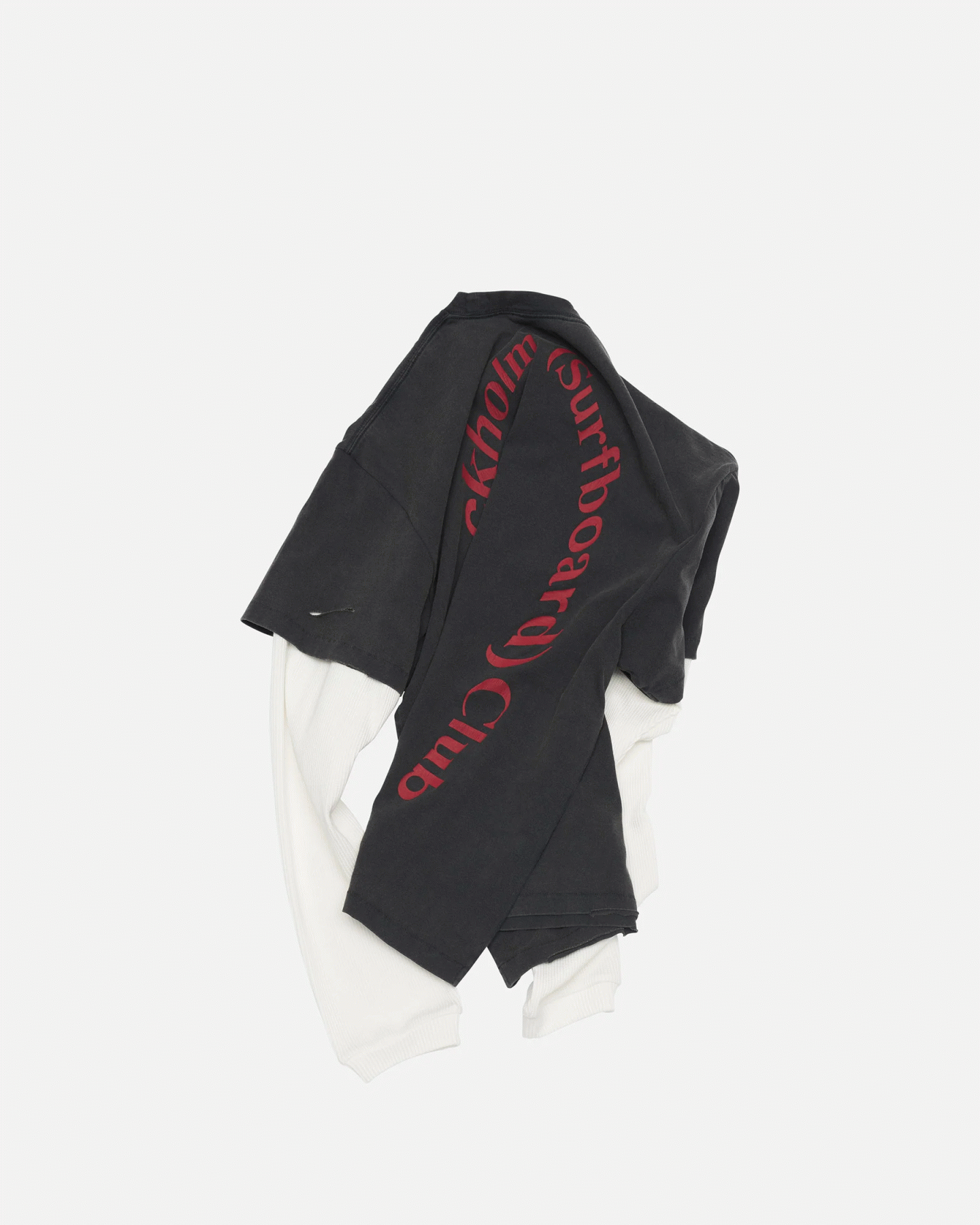 STOCKHOLM SURFBORD CLUB BACK LOGO LAYERED TEE