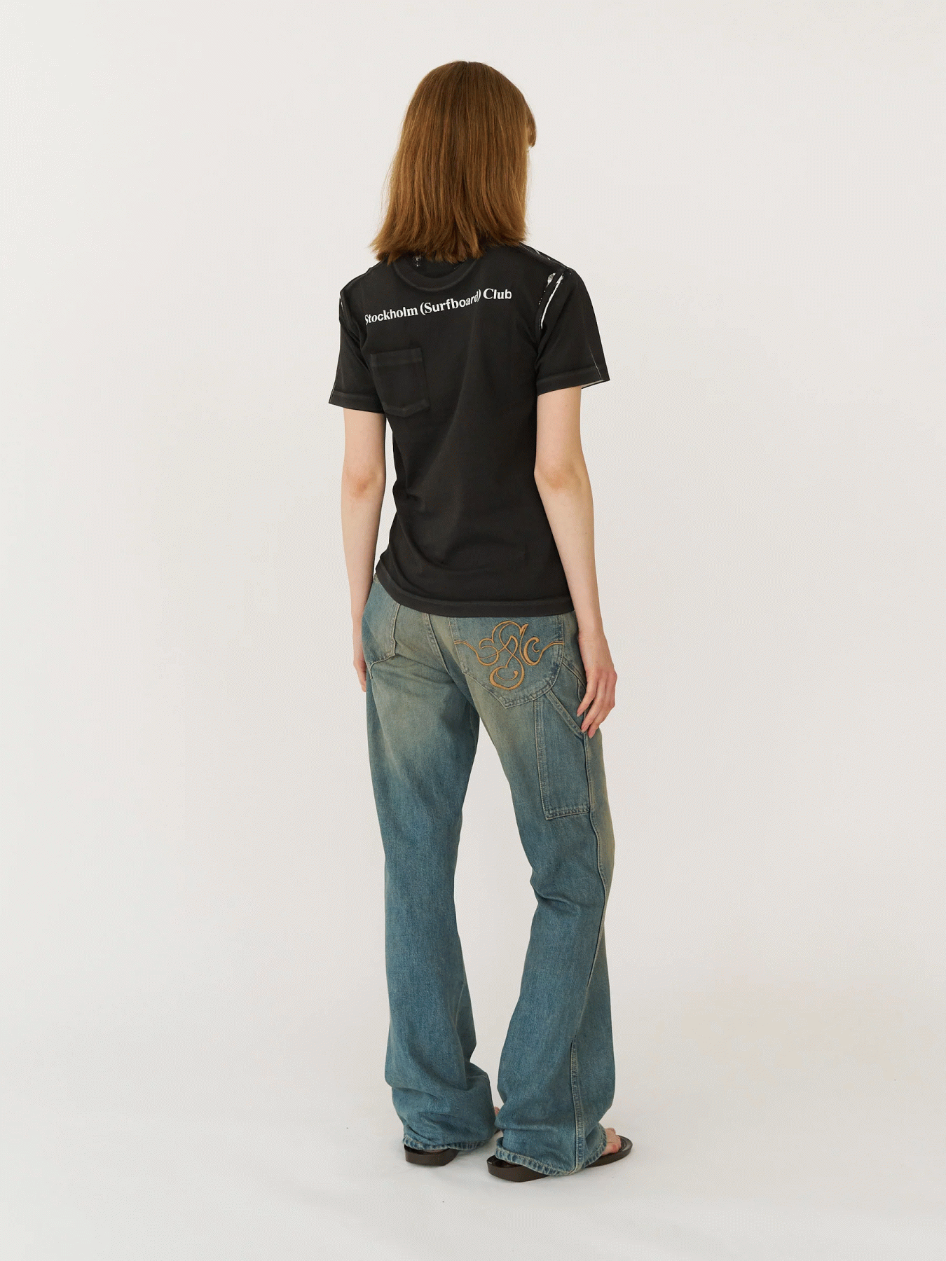 STOCKHOLM SURFBORD CLUB PRINTED POCKET TEE