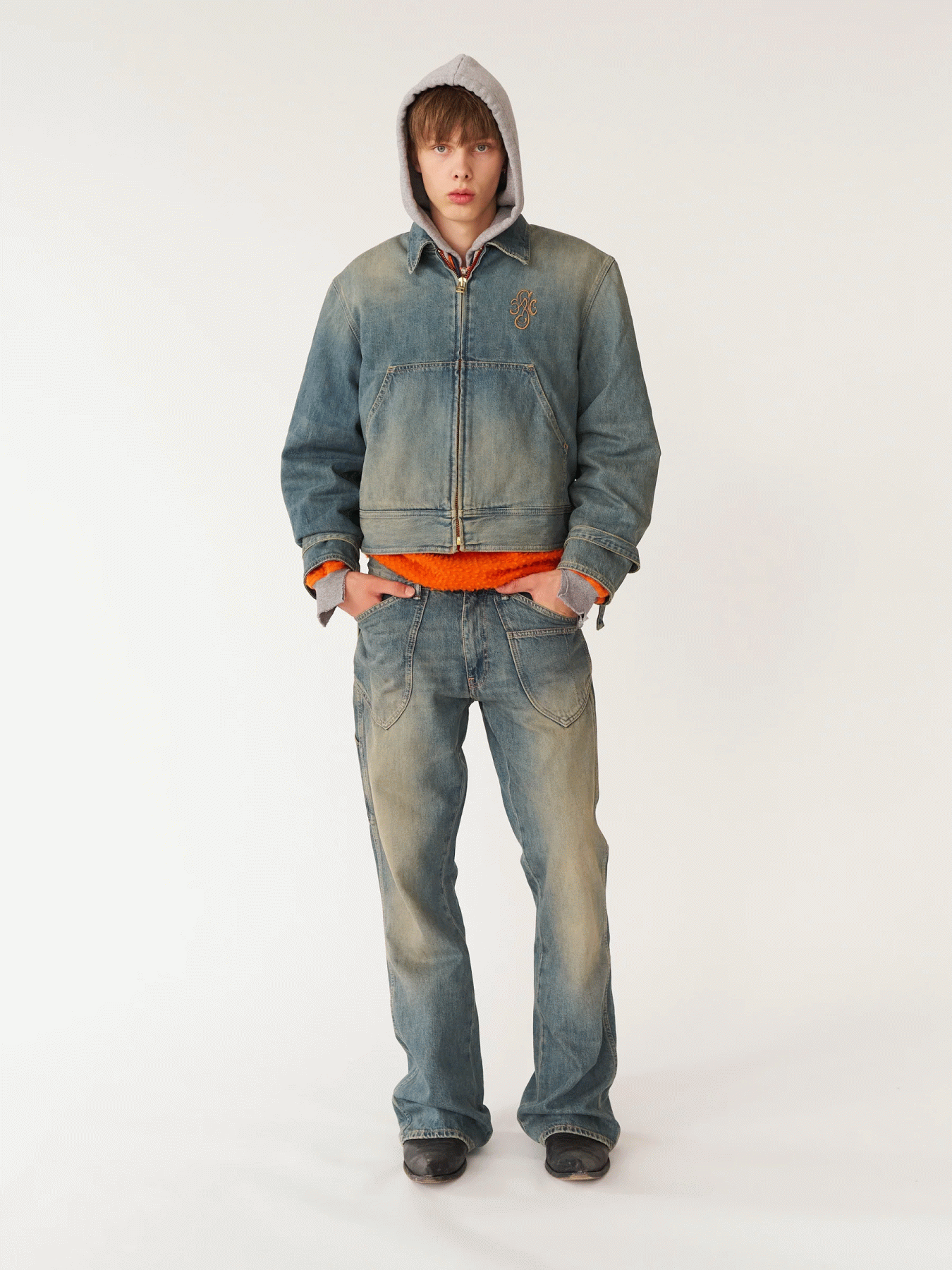 STOCKHOLM SURFBORD CLUB DENIM WORK JACKET