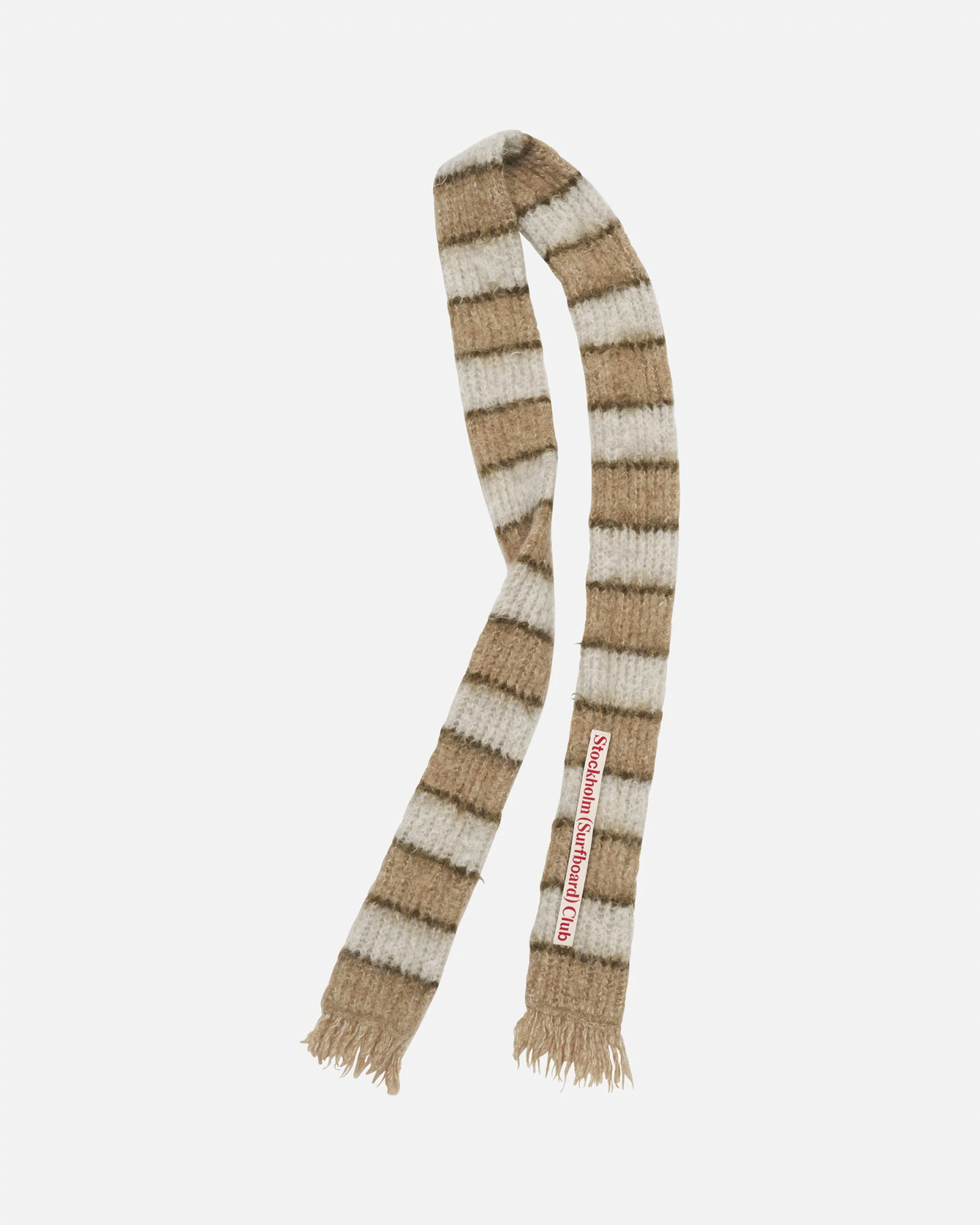 STOCKHOLM SURFBORD CLUB STRIPED KNITTED SCARF