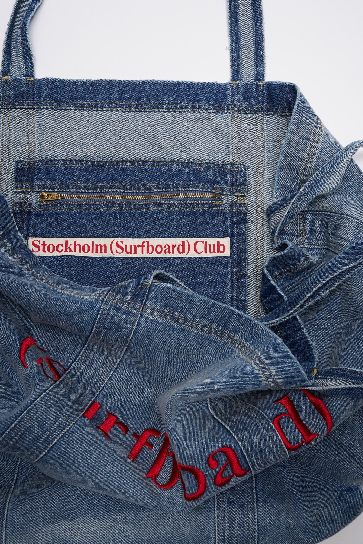 STOCKHOLM SURFBORD CLUB DENIM WEEKEND TOTE