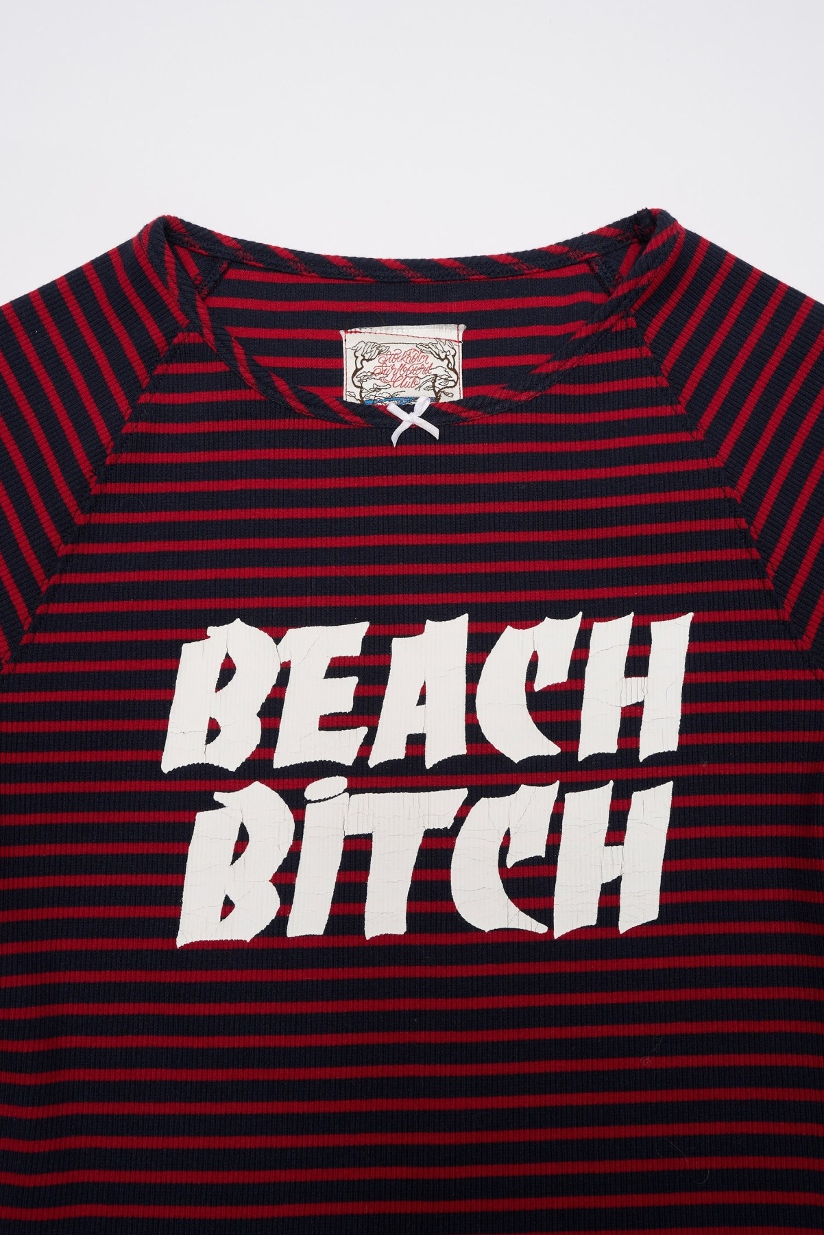 STOCKHOLM SURFBORD CLUB RIBBED FITTED TEE