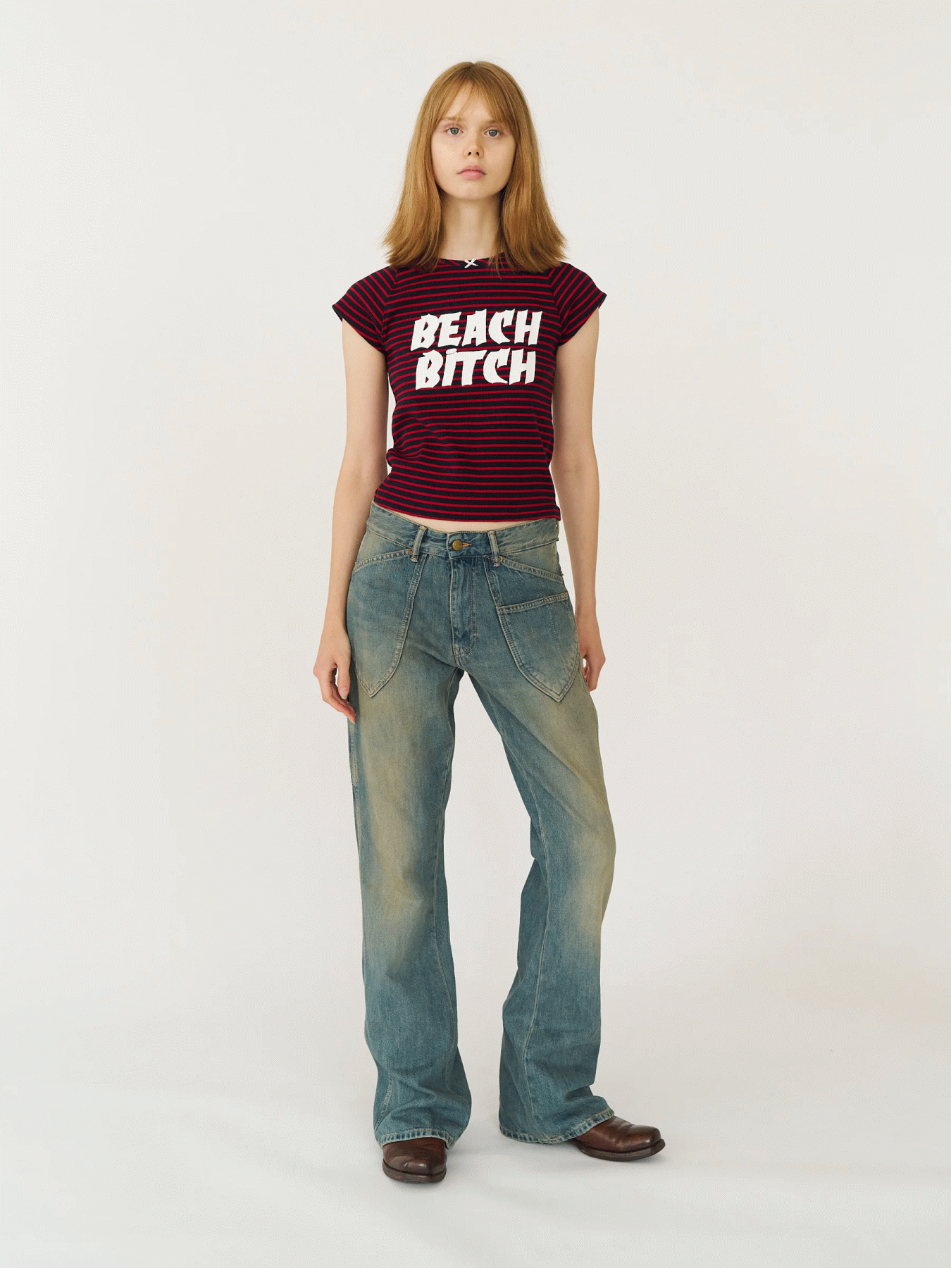 STOCKHOLM SURFBORD CLUB RIBBED FITTED TEE