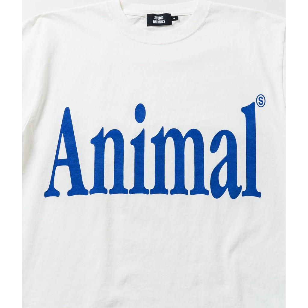 STUDIO ANIMALS LETTER SOLID PRINT TEE