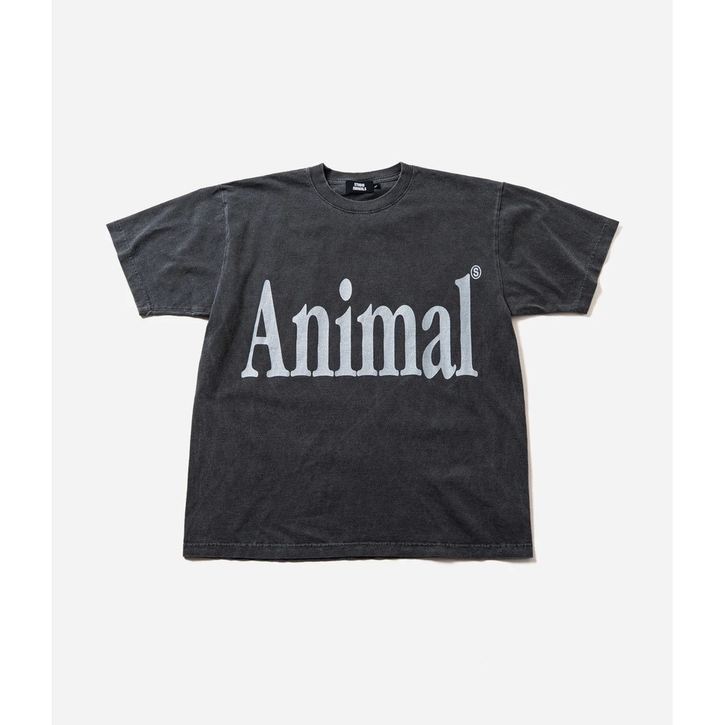 STUDIO ANIMALS LETTER SOLID PRINT TEE